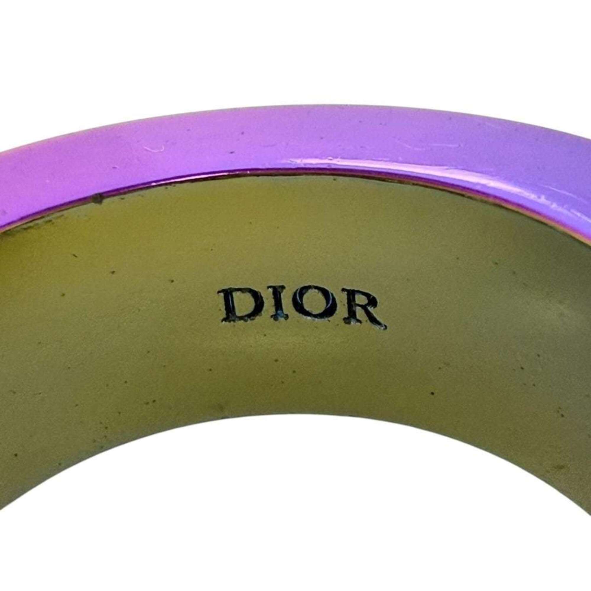 Christian Dior Multi-Color Metal Band Ring (Pre-Owned)