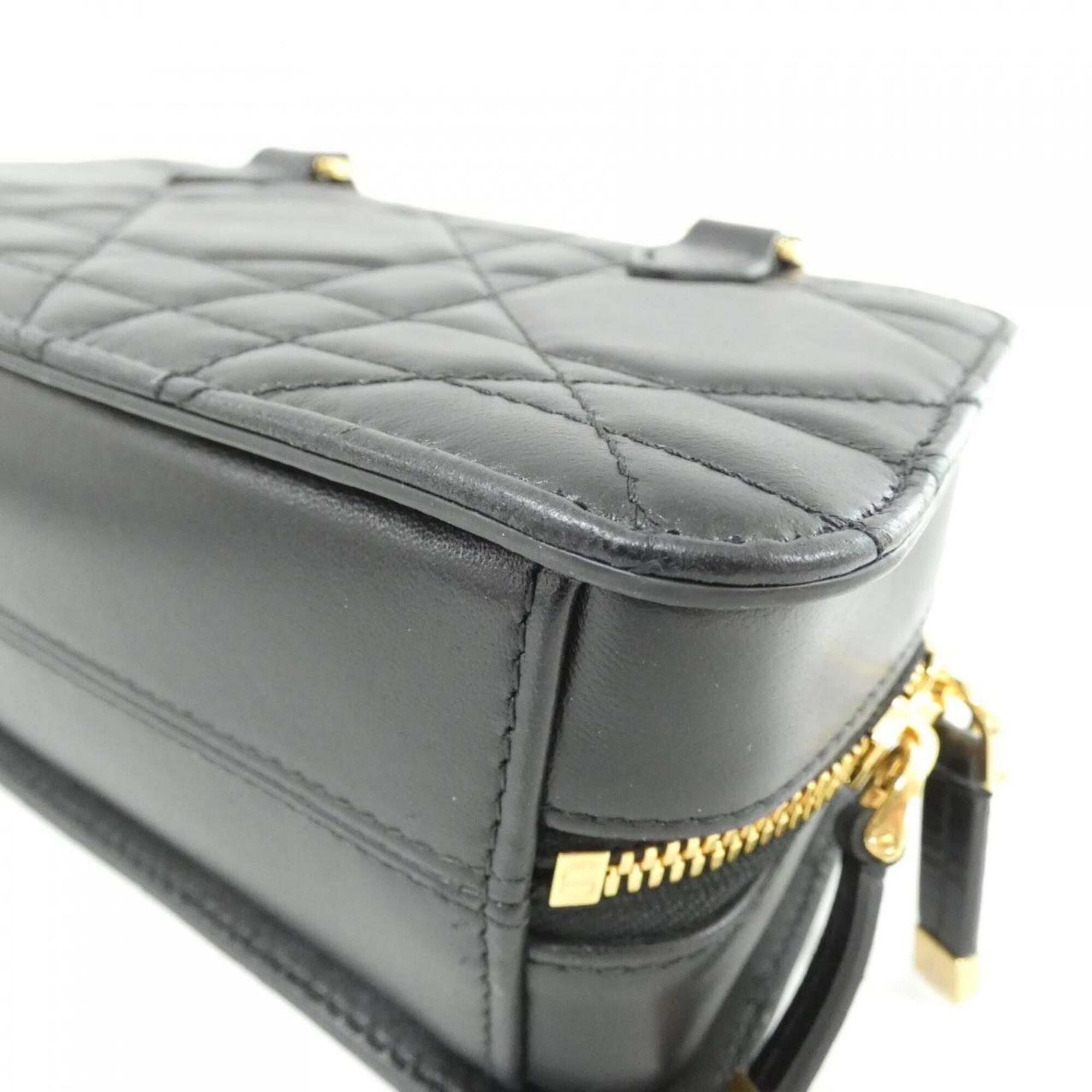 Christian Dior Black Leather Handbag (Pre-Owned)