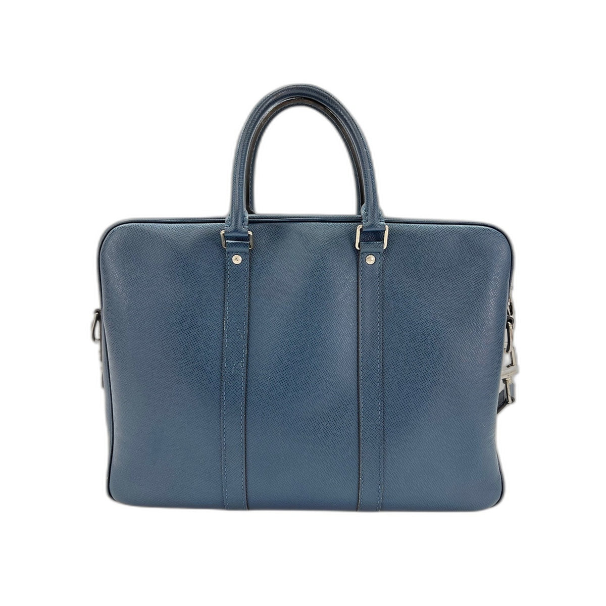 Louis Vuitton Taiga Blue Taiga Leather Handbag (Pre-Owned)