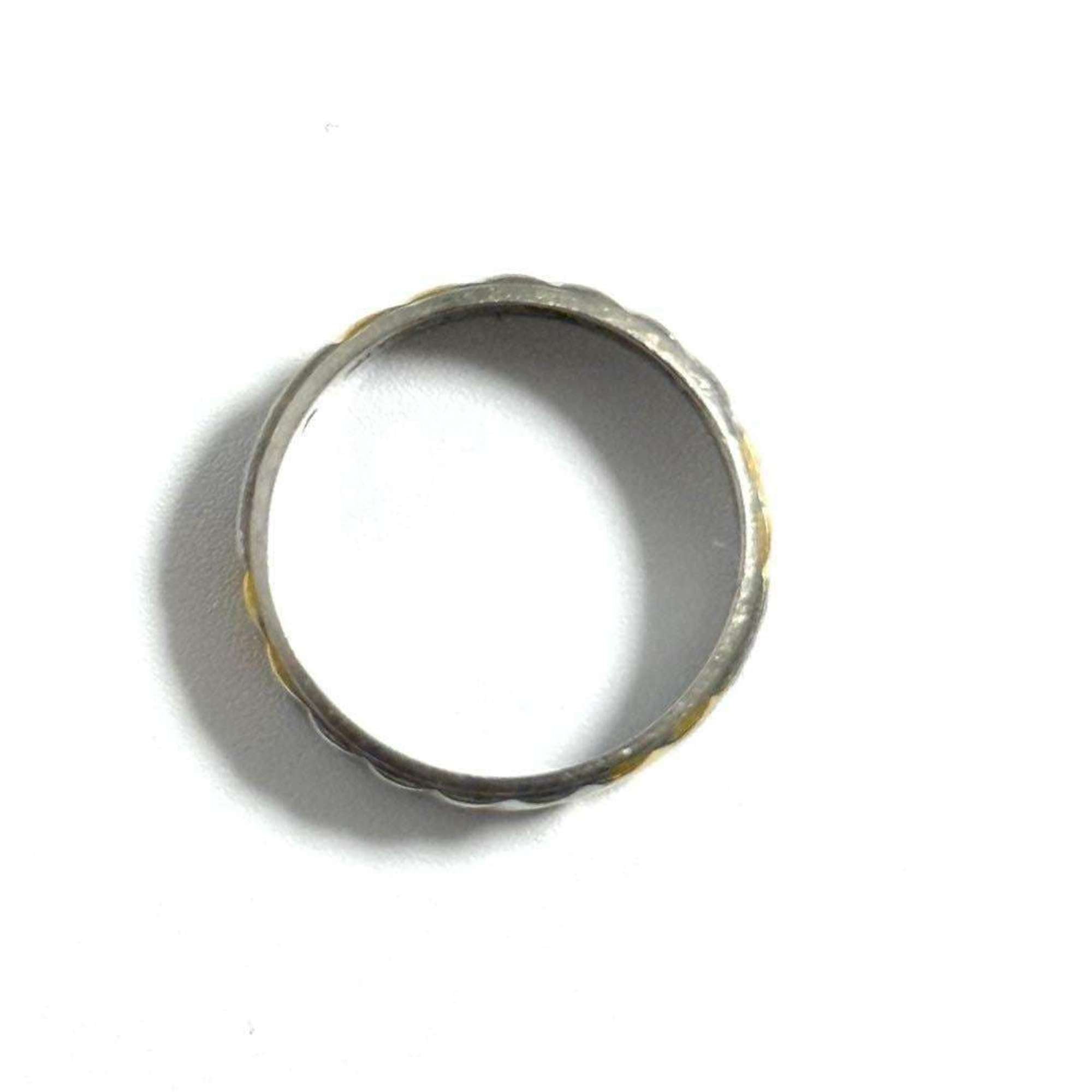 Celine Yellow Gold (18K) Platinum 950 Band Ring (Pre-Owned)