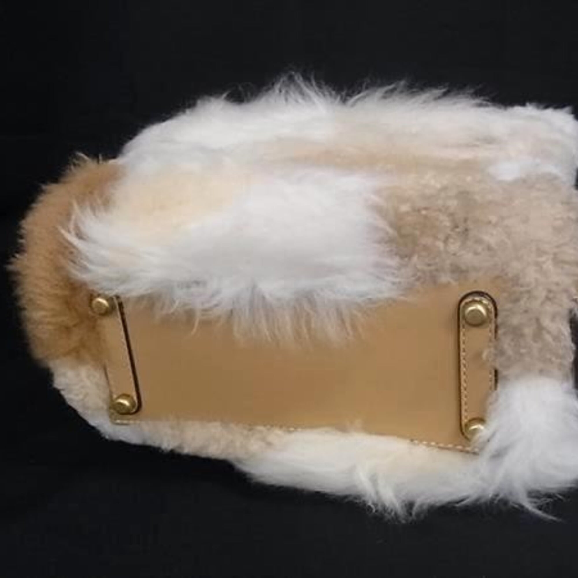 Coach Beige Brown White Handbag Shoulder Bag (Pre-Owned)