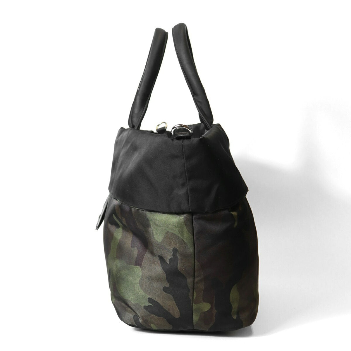 Prada Camouflage Green Khaki Nylon Handbag Shoulder Bag Tote Bag (Pre-Owned)