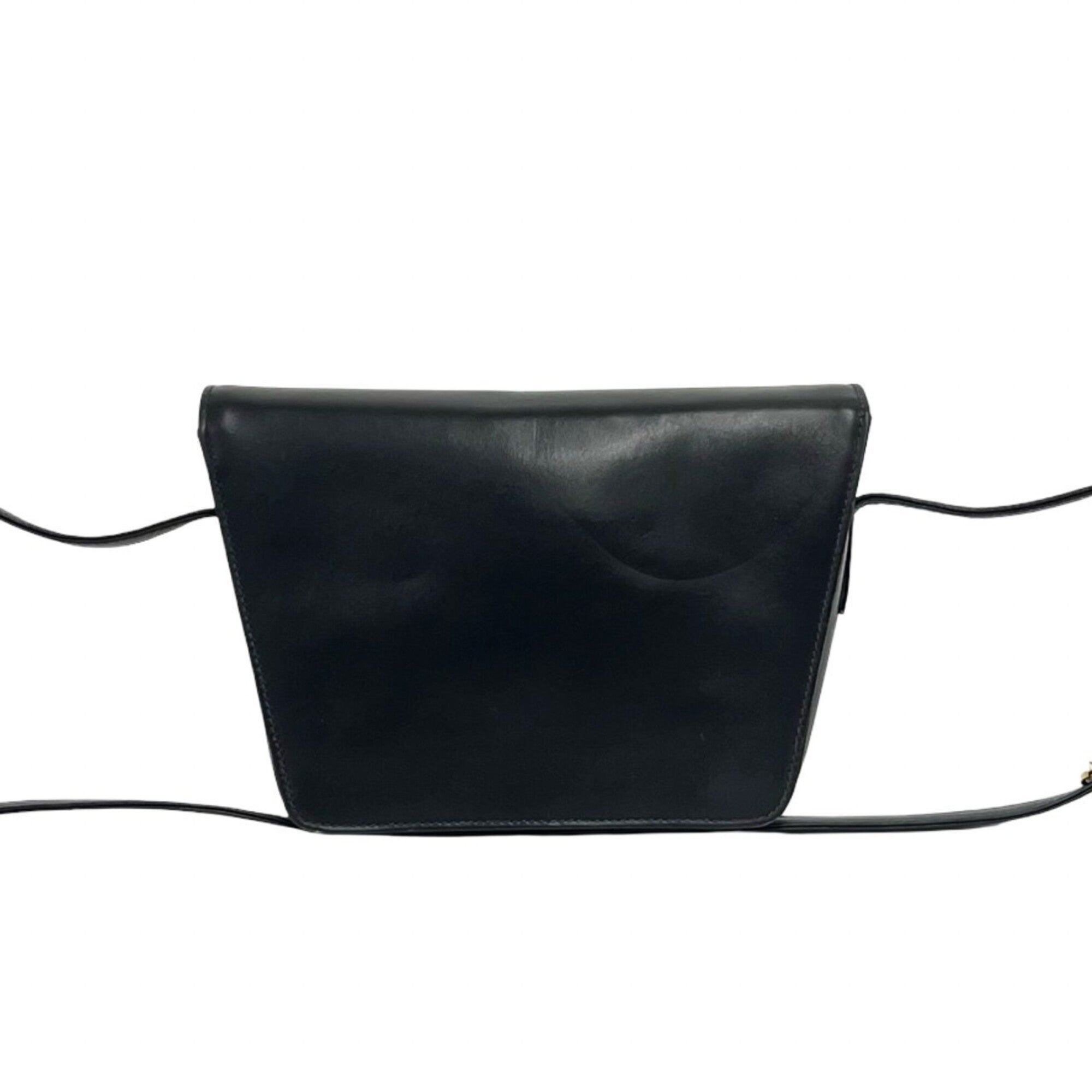 Gucci Black Leather Pochette Shoulder Bag (Pre-Owned)