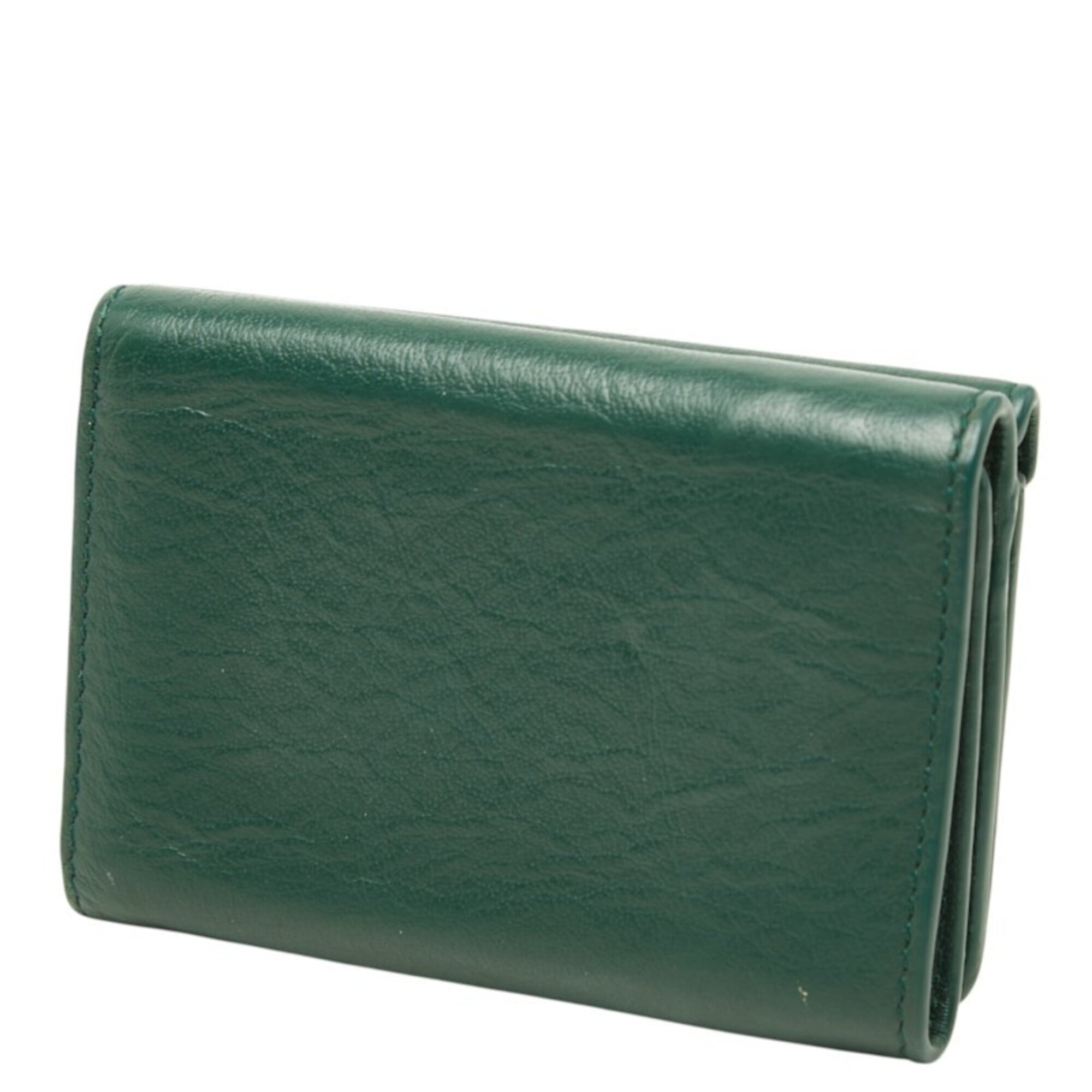 Balenciaga Green Paper Wallet (Tri-Fold) (Pre-Owned)