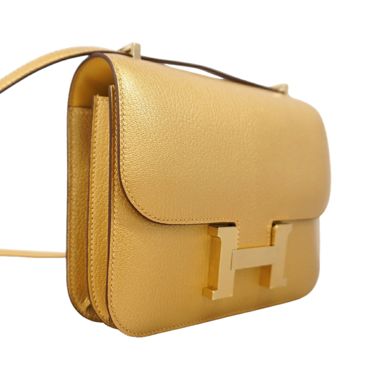 Hermes Gold Shoulder Bag (Pre-Owned)