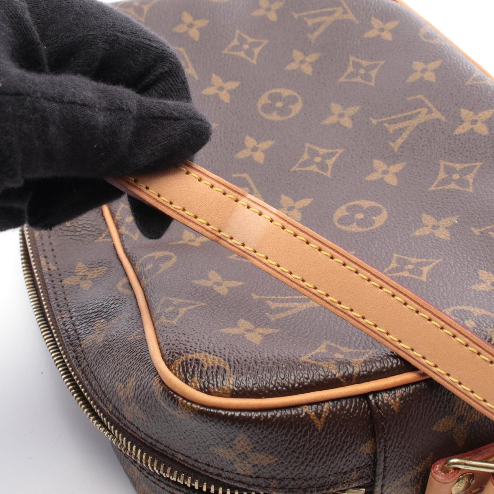Louis Vuitton Brown Monogram Coated Canvas Leather Handbag Shoulder Bag (Pre-Owned)