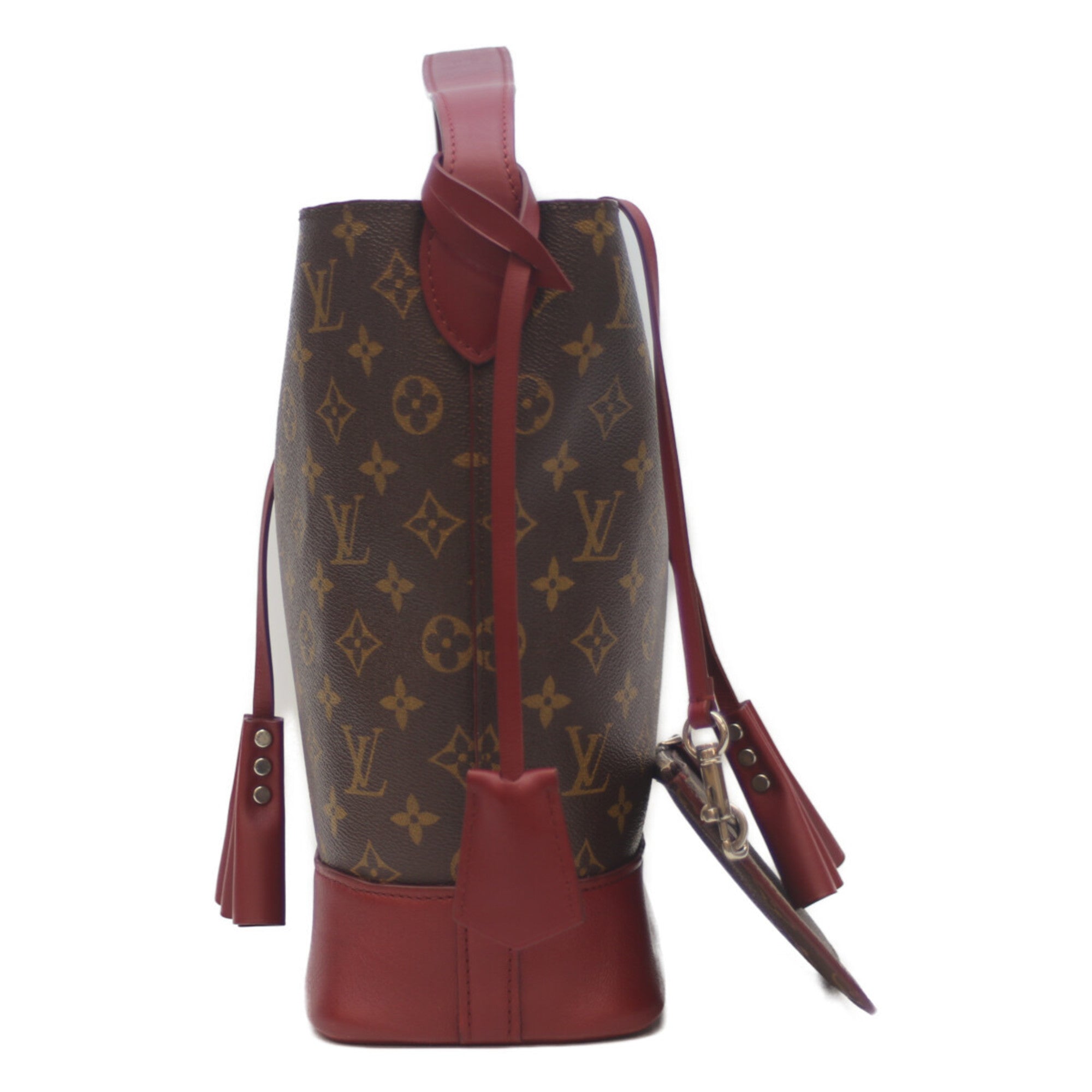 Louis Vuitton Bordeaux Brown Monogram Pouch Shoulder Bag (Pre-Owned)