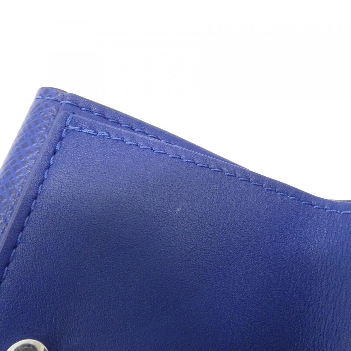 Louis Vuitton Blue Cobalt Coated Canvas Leather Card Wallet (Pre-Owned)