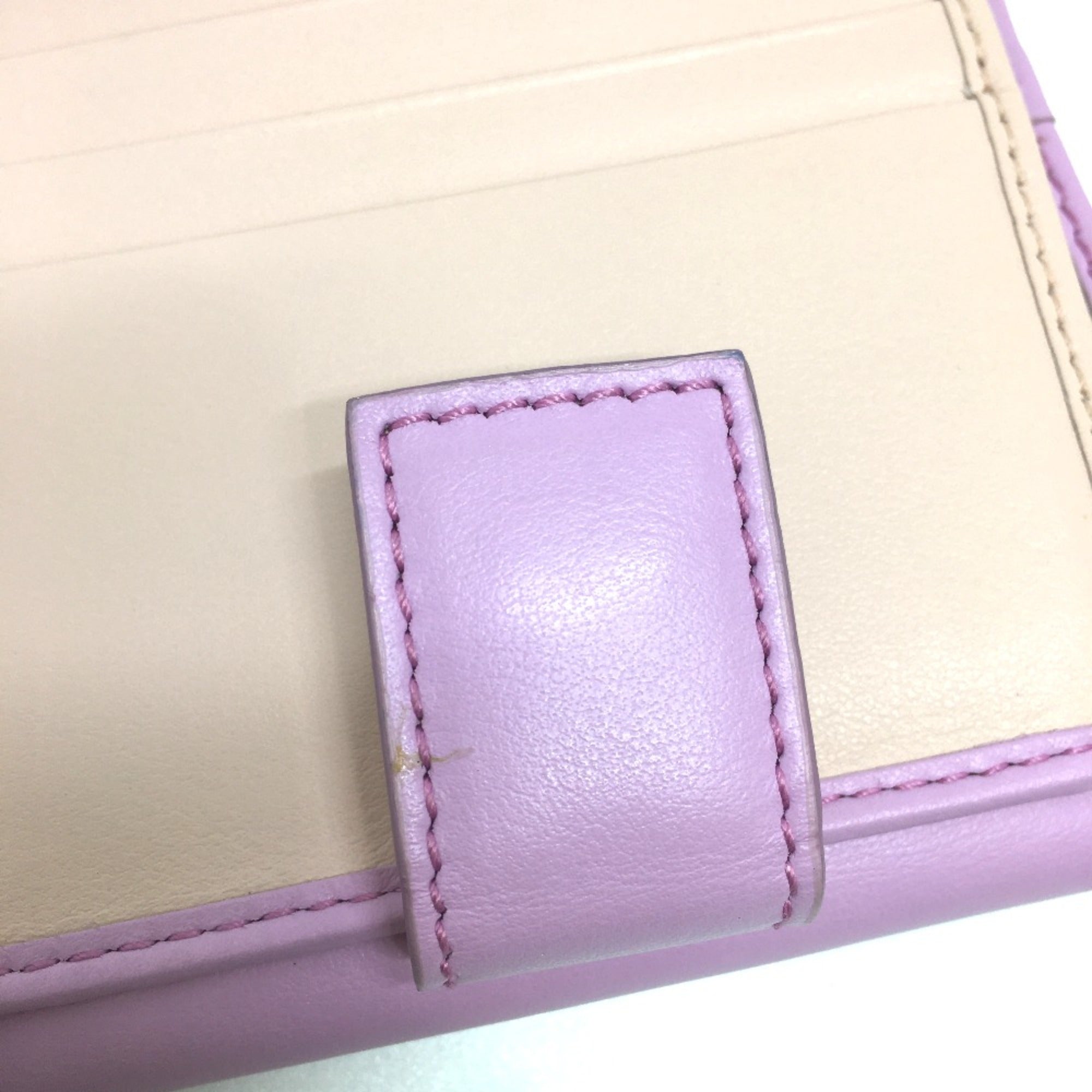 Salvatore Ferragamo Purple Leather Wallet (Bi-Fold) (Pre-Owned)
