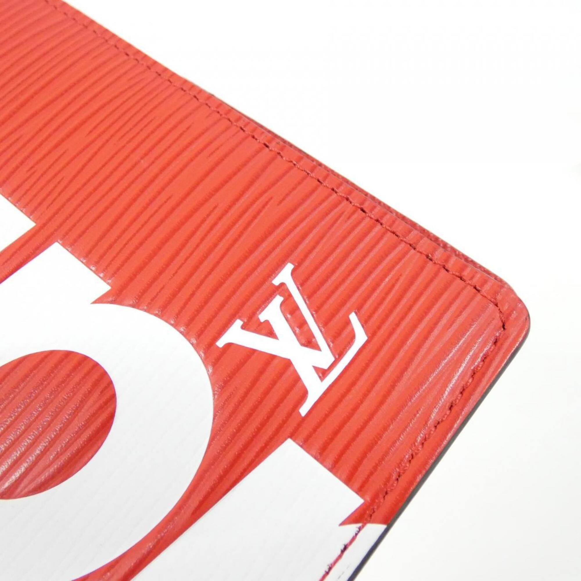 Louis Vuitton Epi Rouge Leather Long Wallet (Bi-Fold) (Pre-Owned)