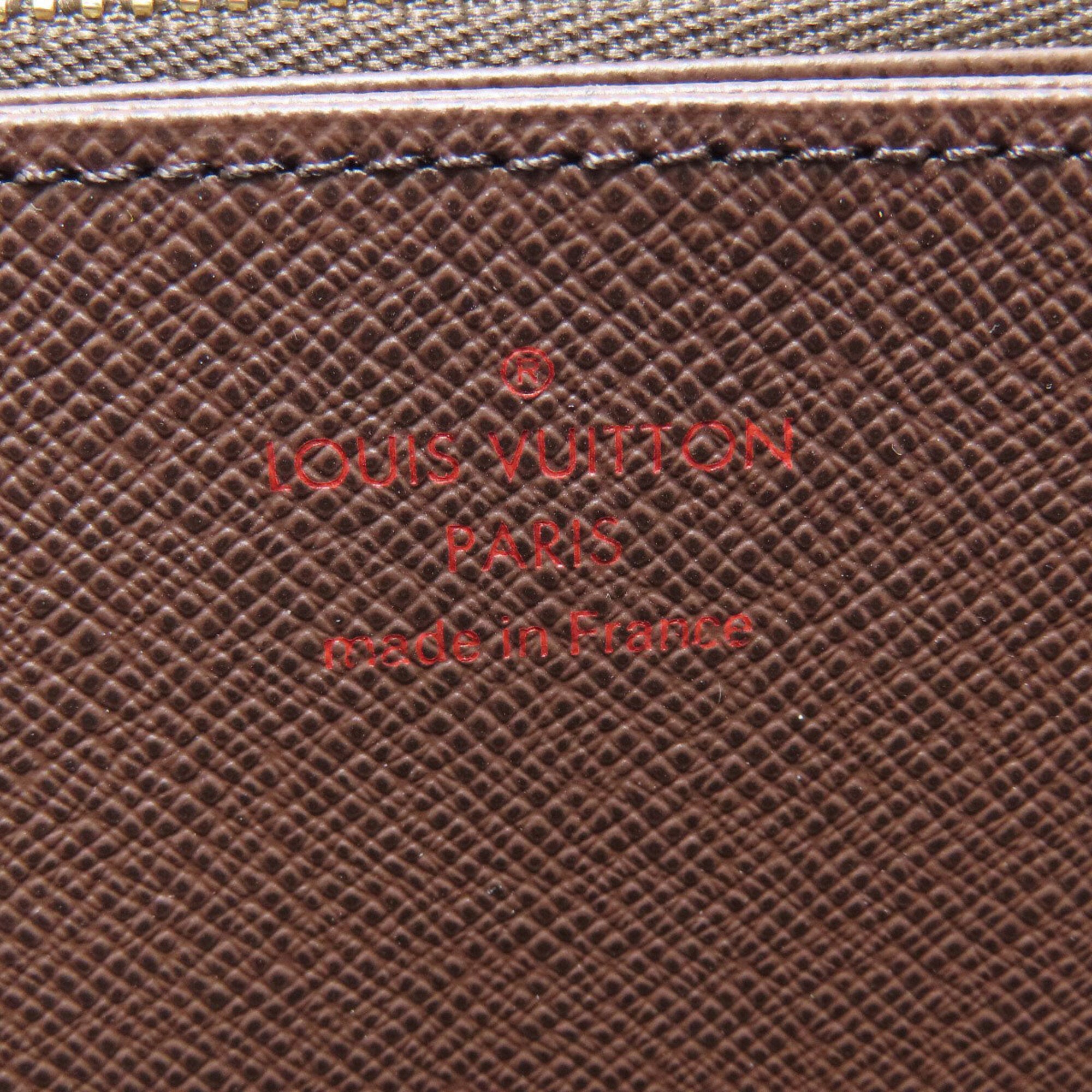 Louis Vuitton Damier Damier Canvas Ebene Damier Canvas Long Wallet (Bi-Fold) (Pre-Owned)
