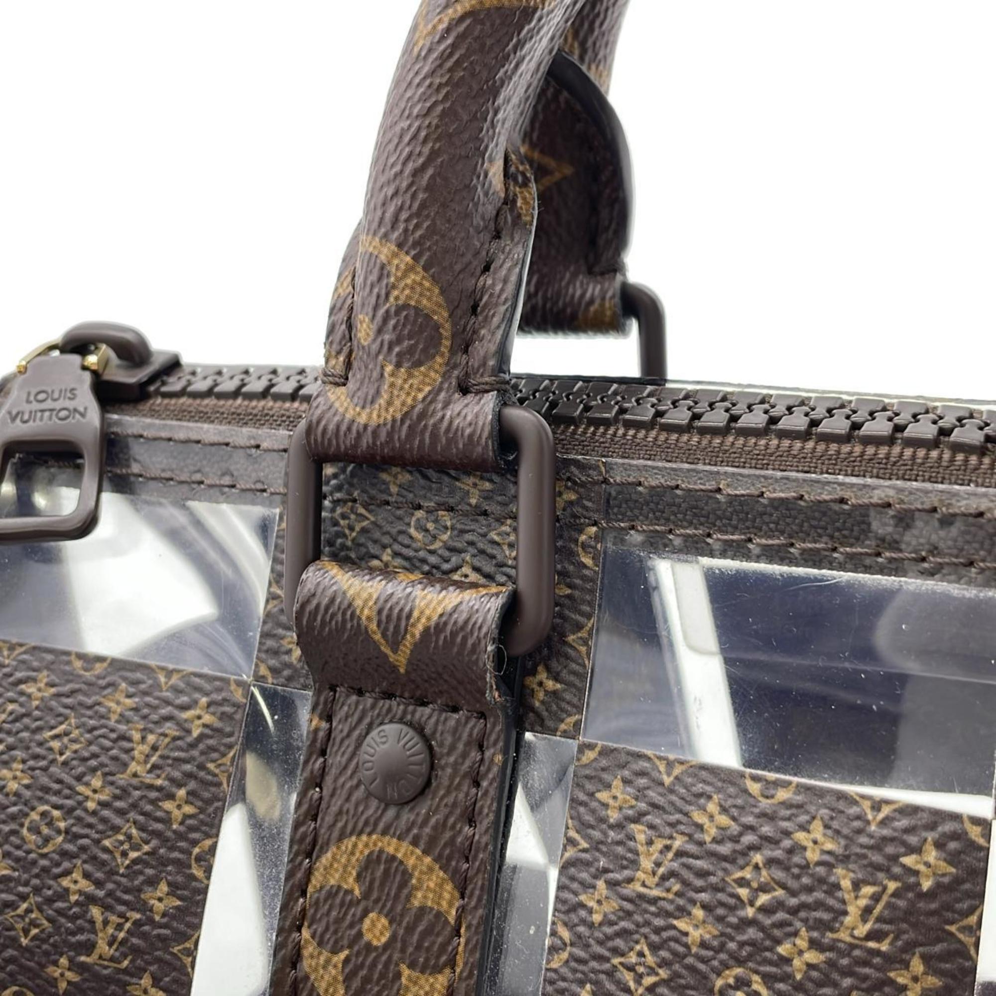 Louis Vuitton Marron Coated Canvas Pvc Boston Bag (Pre-Owned)