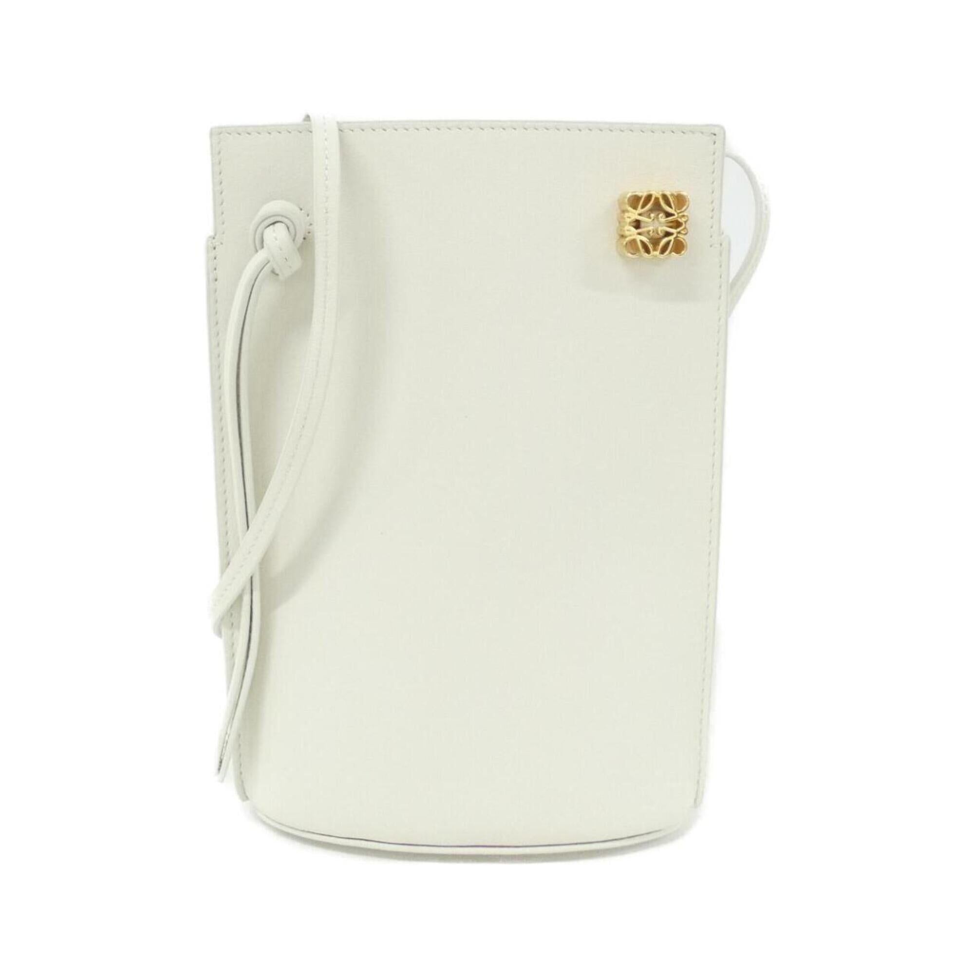 Loewe White Leather Shoulder Bag (Pre-Owned)