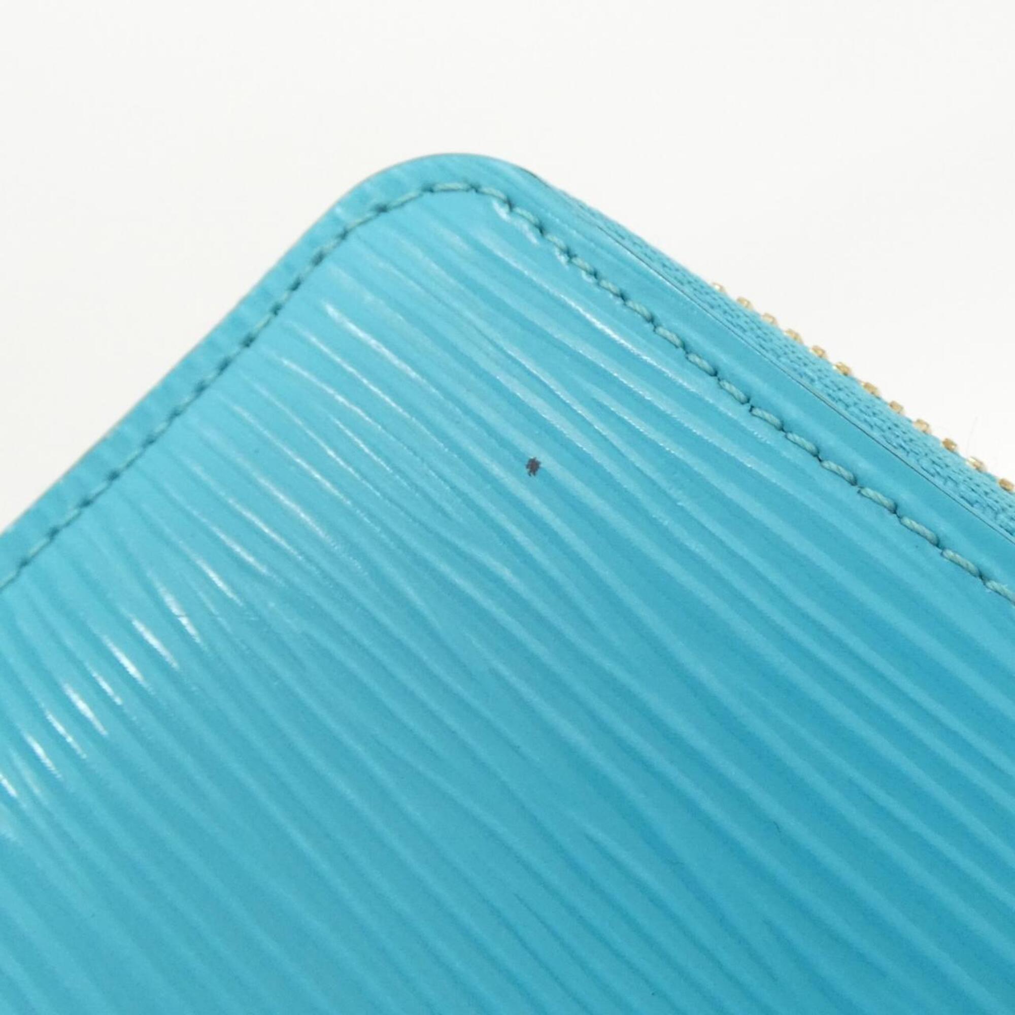 Louis Vuitton Blue Leather Coin Purse/Coin Case (Pre-Owned)