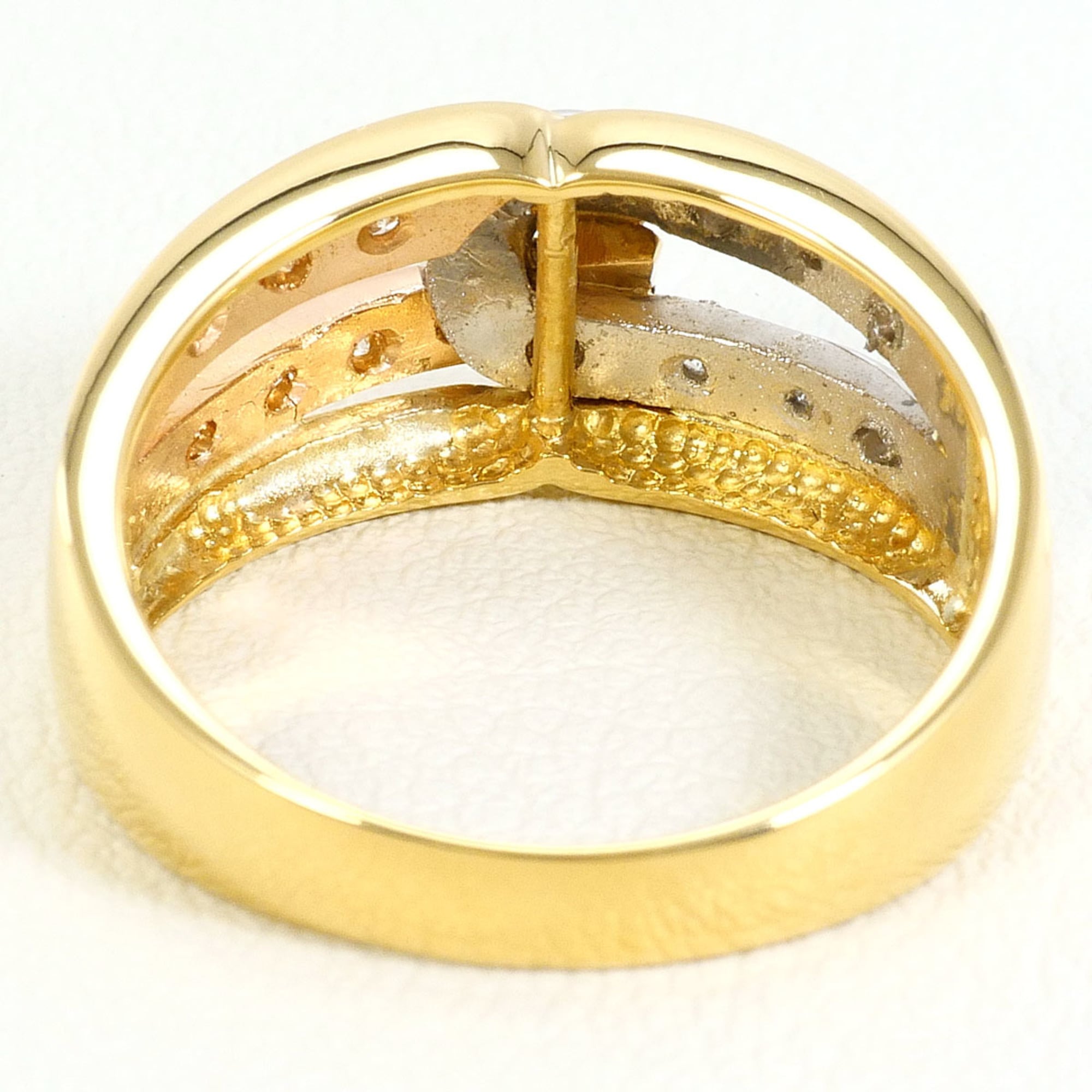 Unbranded Pink Gold Platinum Yellow Gold Yellow Gold (18K) Pink Gold (18K) Platinum 900 Band Ring (Pre-Owned)