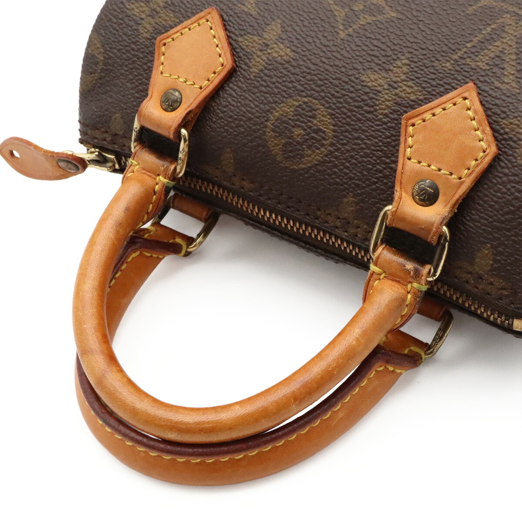 Louis Vuitton Brown Monogram Mini Handbag Pouch Shoulder Bag (Pre-Owned)
