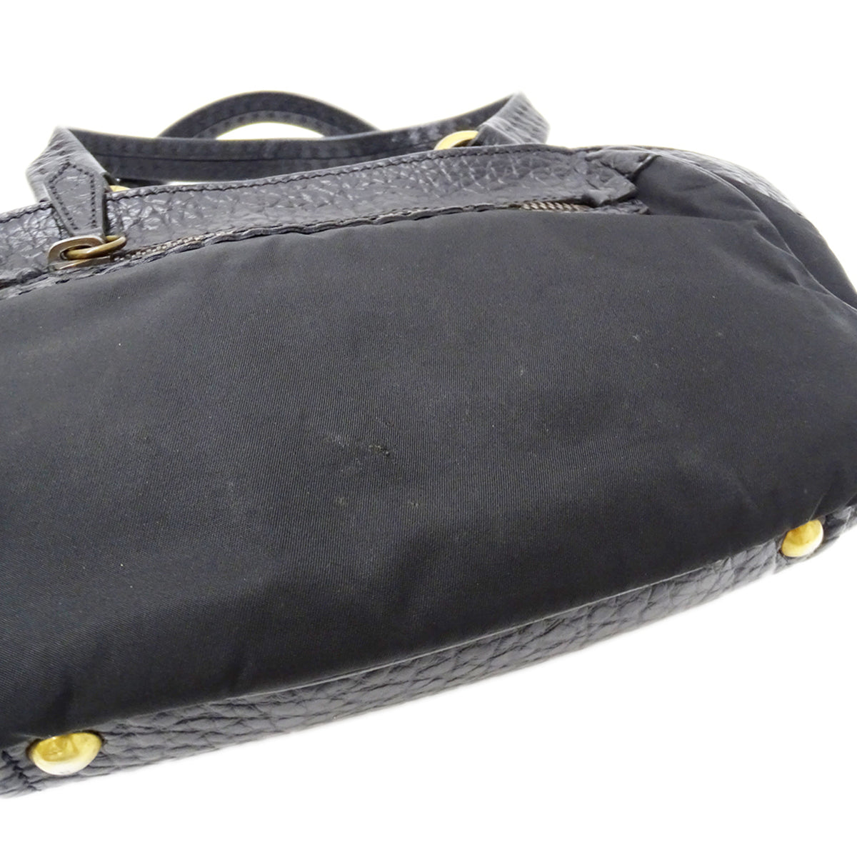 Prada Black Nylon Handbag Tote Bag (Pre-Owned)