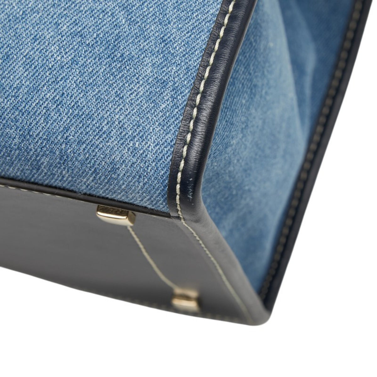 Jimmy Choo Blue Denim Handbag Tote Bag (Pre-Owned)