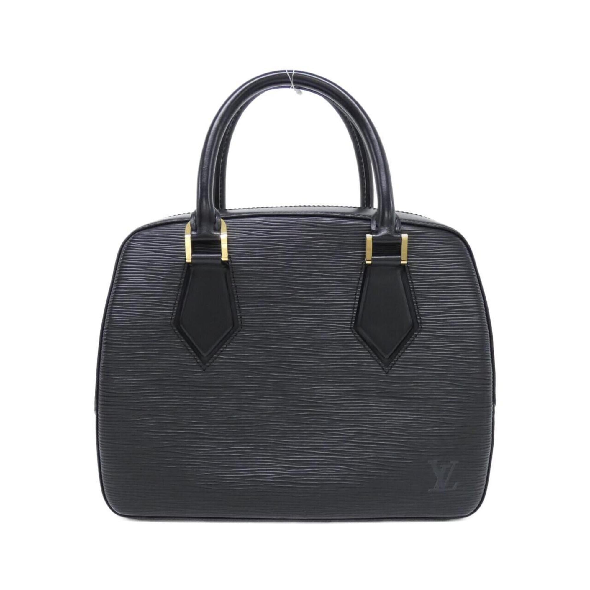 Louis Vuitton Black Leather Handbag (Pre-Owned)
