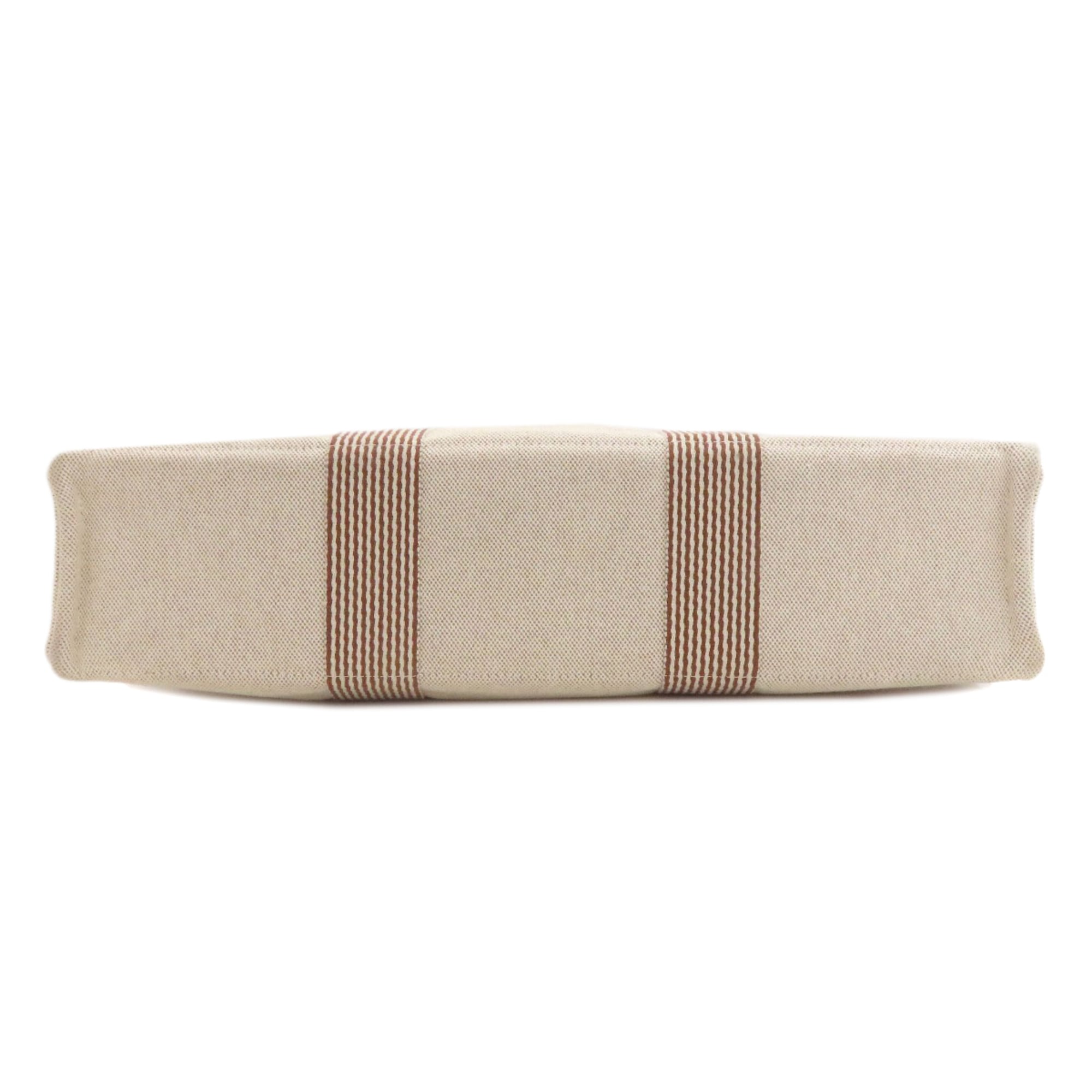 Hermes Beige Canvas Handbag (Pre-Owned)