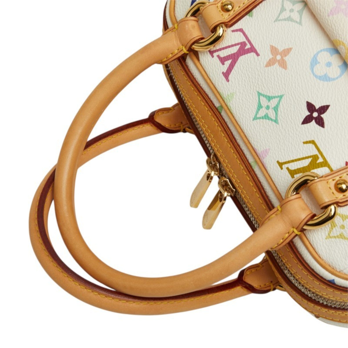 Louis Vuitton Blanc White Pvc Leather Handbag (Pre-Owned)