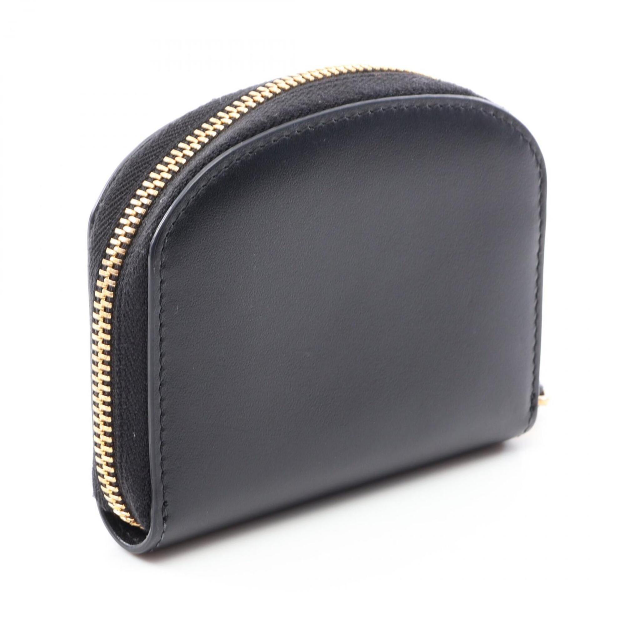 Christian Dior Black Leather Coin Purse/Coin Case (Pre-Owned)