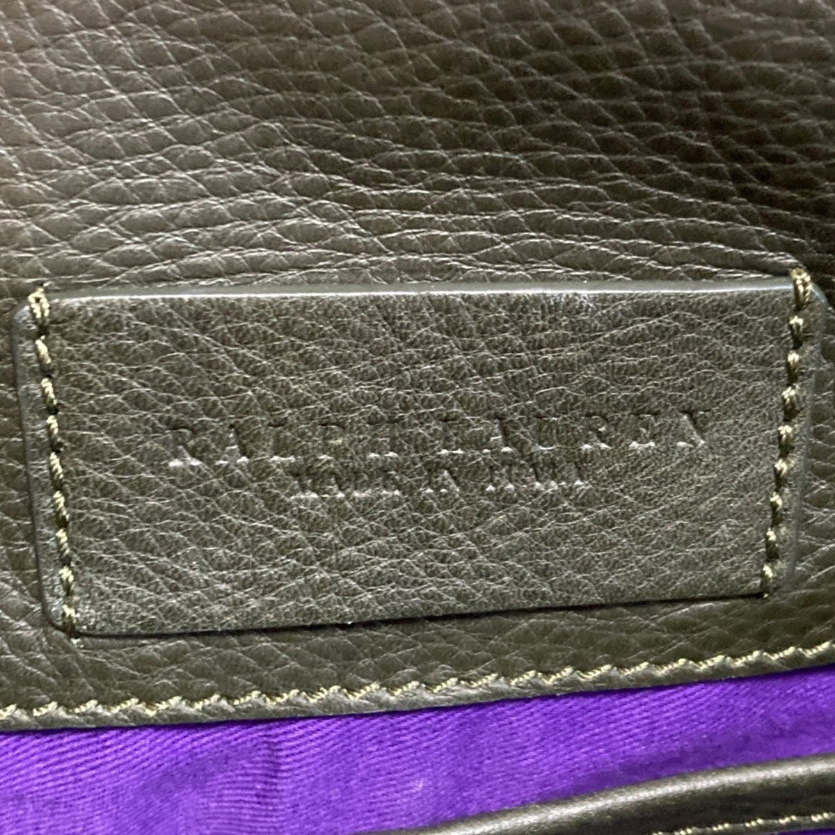 Ralph Lauren Dark Green Leather Saddle Bag Shoulder Bag (Pre-Owned)