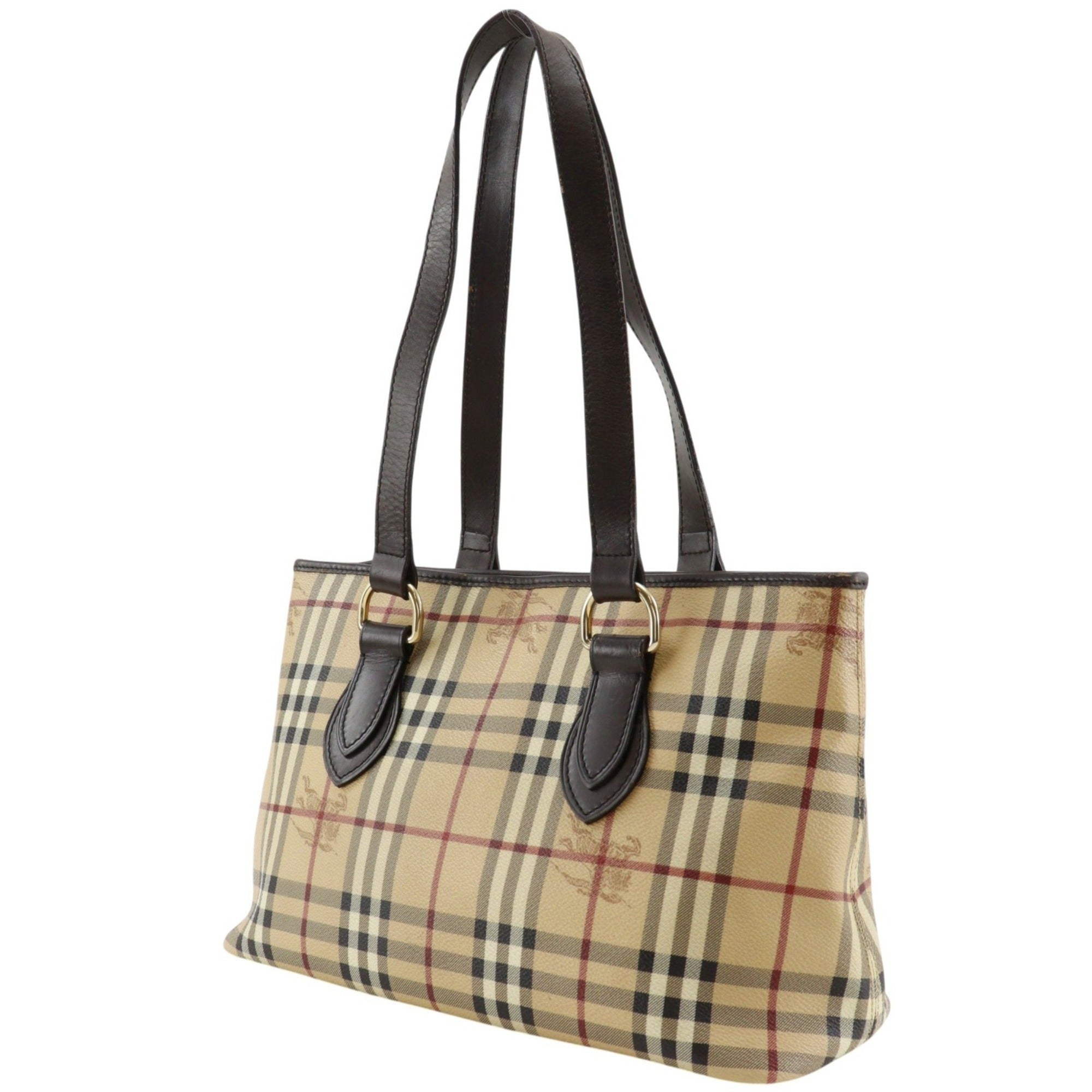 Burberry Beige Pvc Tote Bag (Pre-Owned)