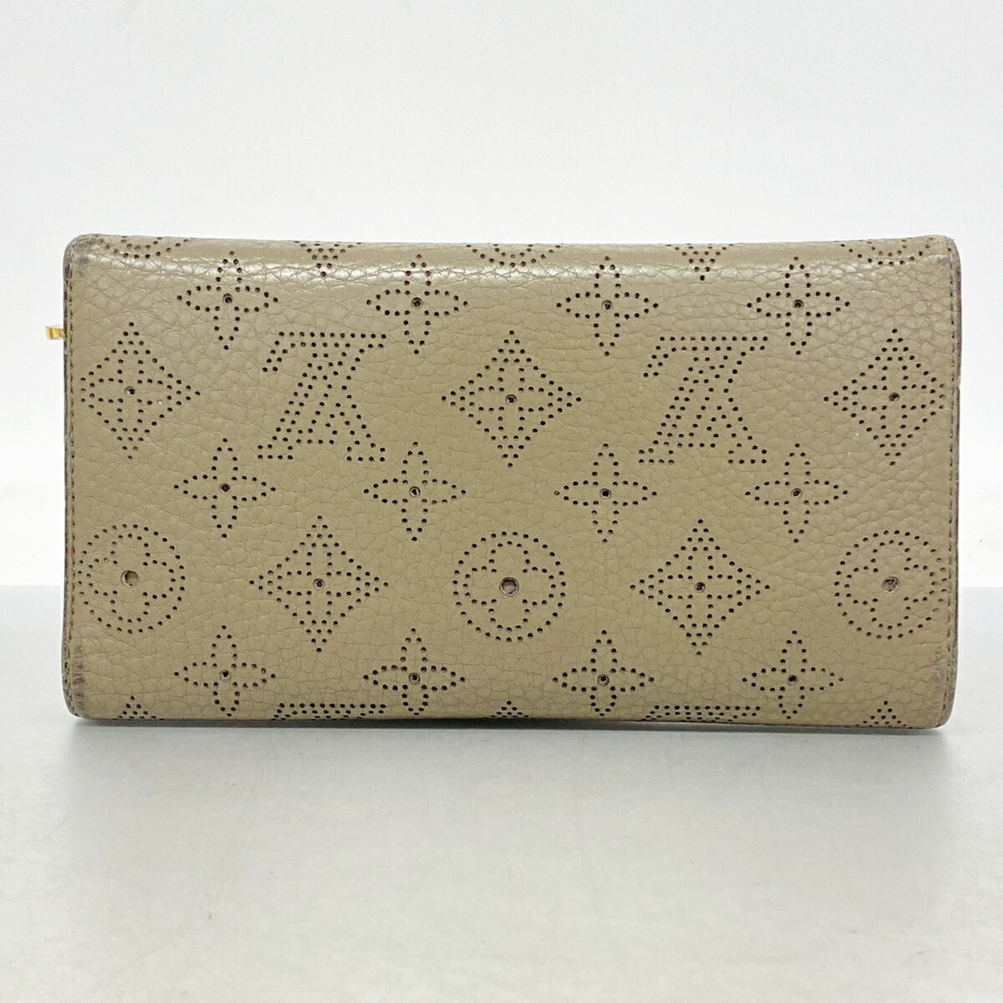 Louis Vuitton Taupe Long Wallet (Tri-Fold) (Pre-Owned)
