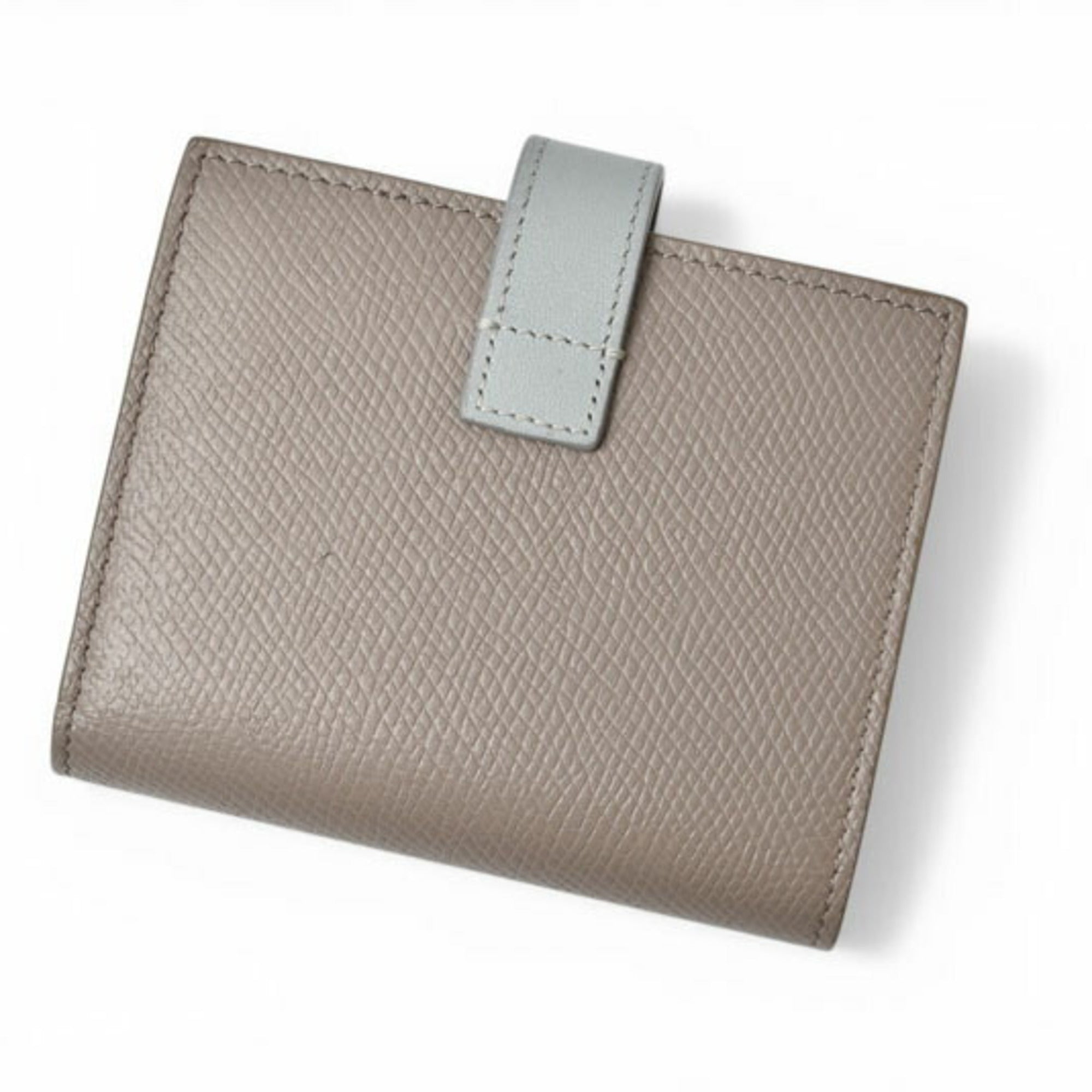 Celine Blue Gray Leather Wallet (Bi-Fold) (Pre-Owned)