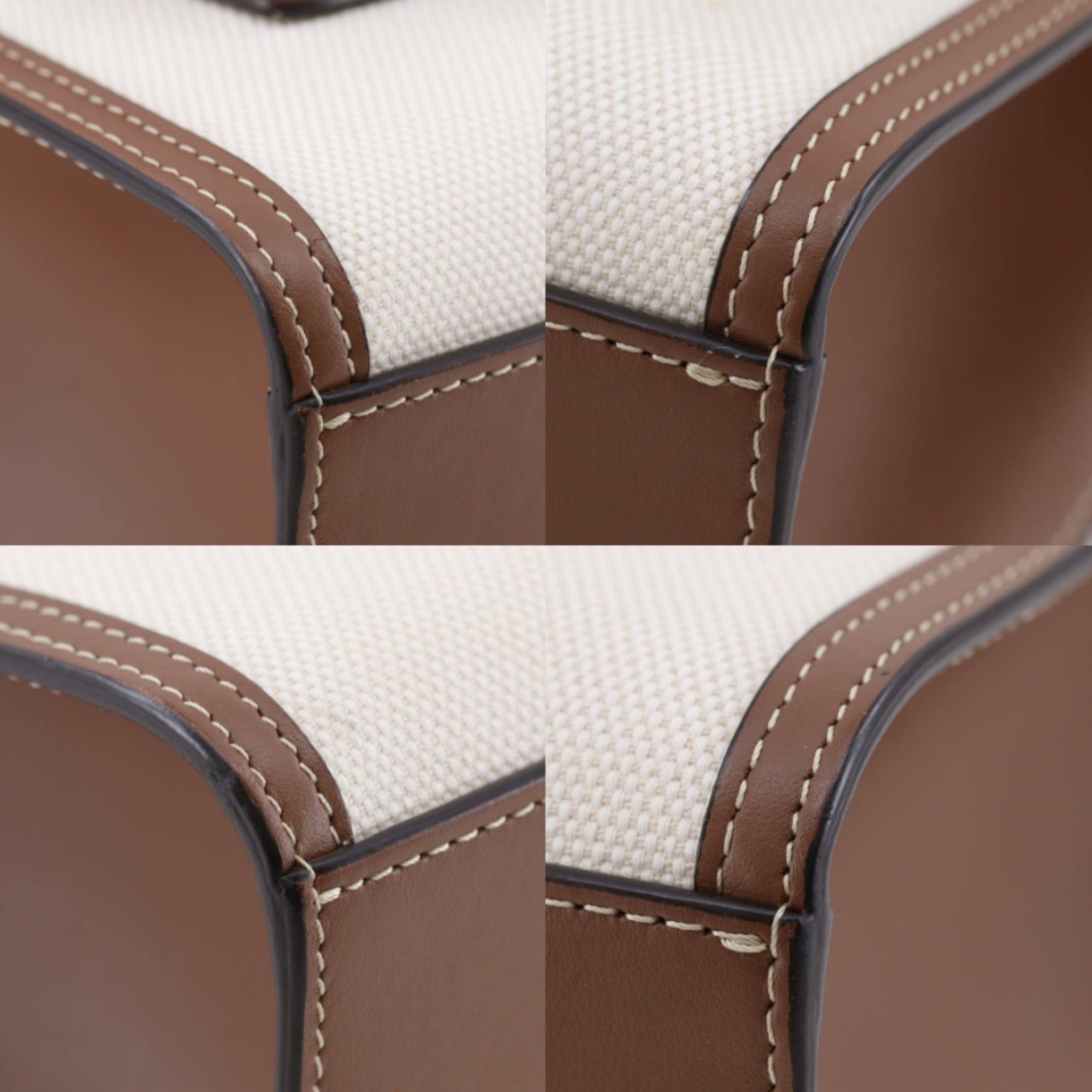 Burberry Brown Canvas Leather Handbag (Pre-Owned)