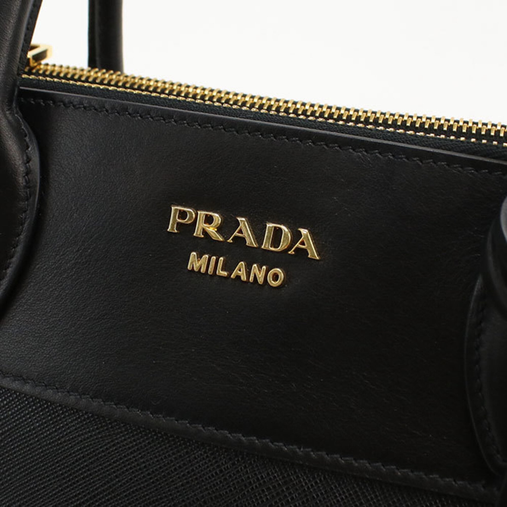 Prada Black Leather Tote Bag (Pre-Owned)