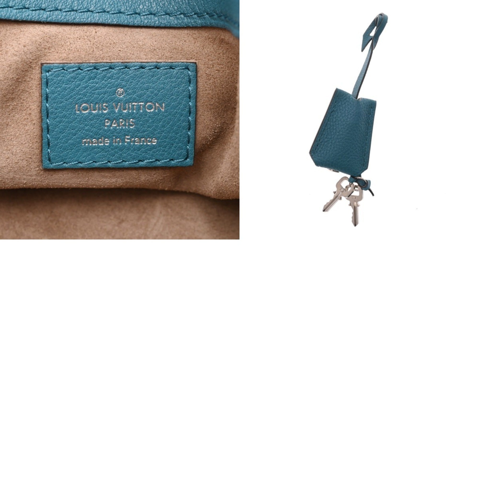 Louis Vuitton Blue Leather Handbag (Pre-Owned)