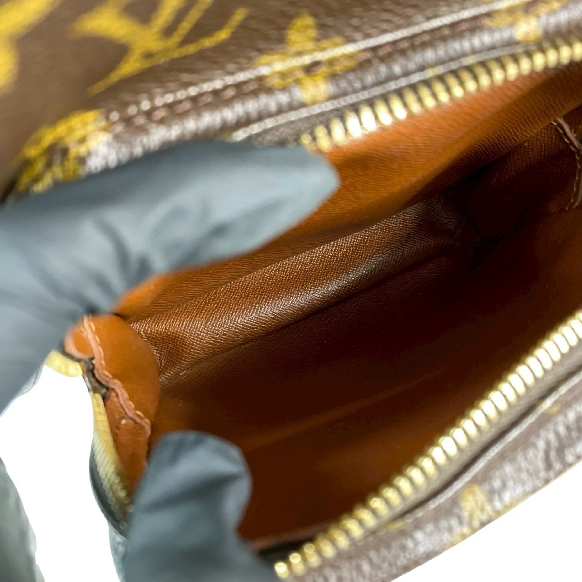 Louis Vuitton Brown Leather Pvc Pochette Shoulder Bag (Pre-Owned)