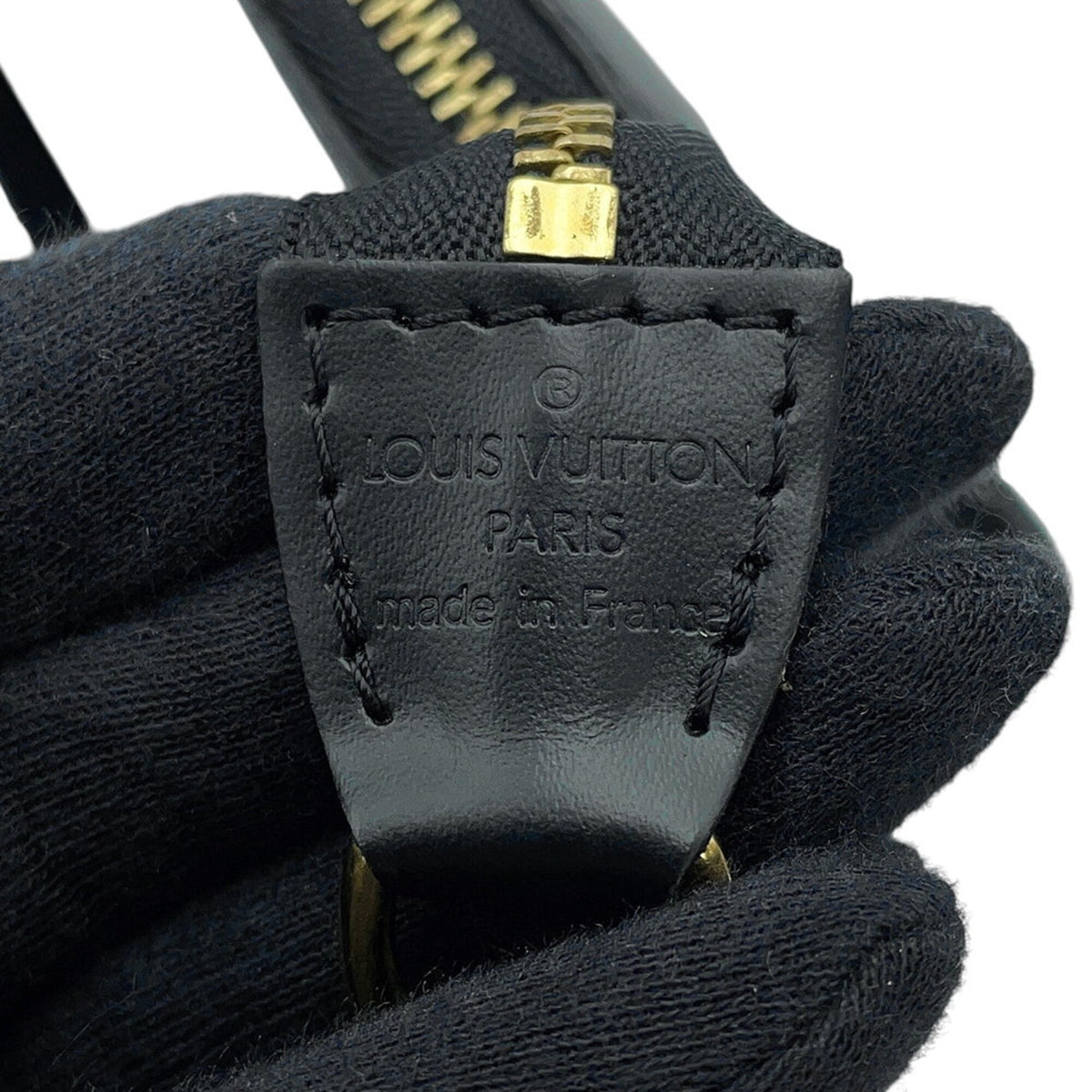 Louis Vuitton Epi Black Noir Epi Leather Handbag Pochette (Pre-Owned)