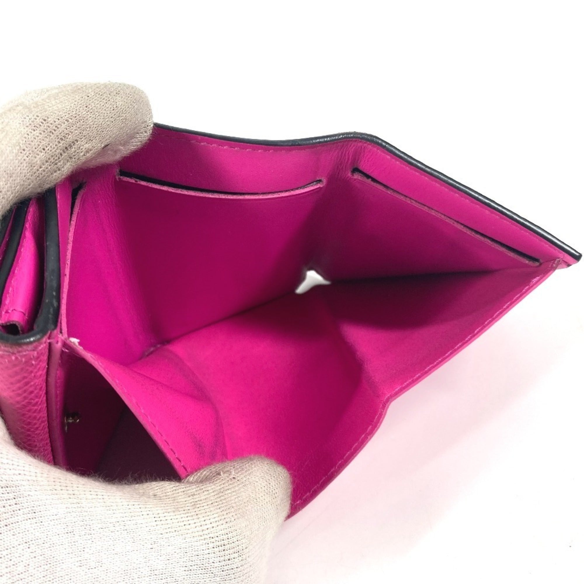 Louis Vuitton Pink Taiga Leather Wallet (Tri-Fold) (Pre-Owned)