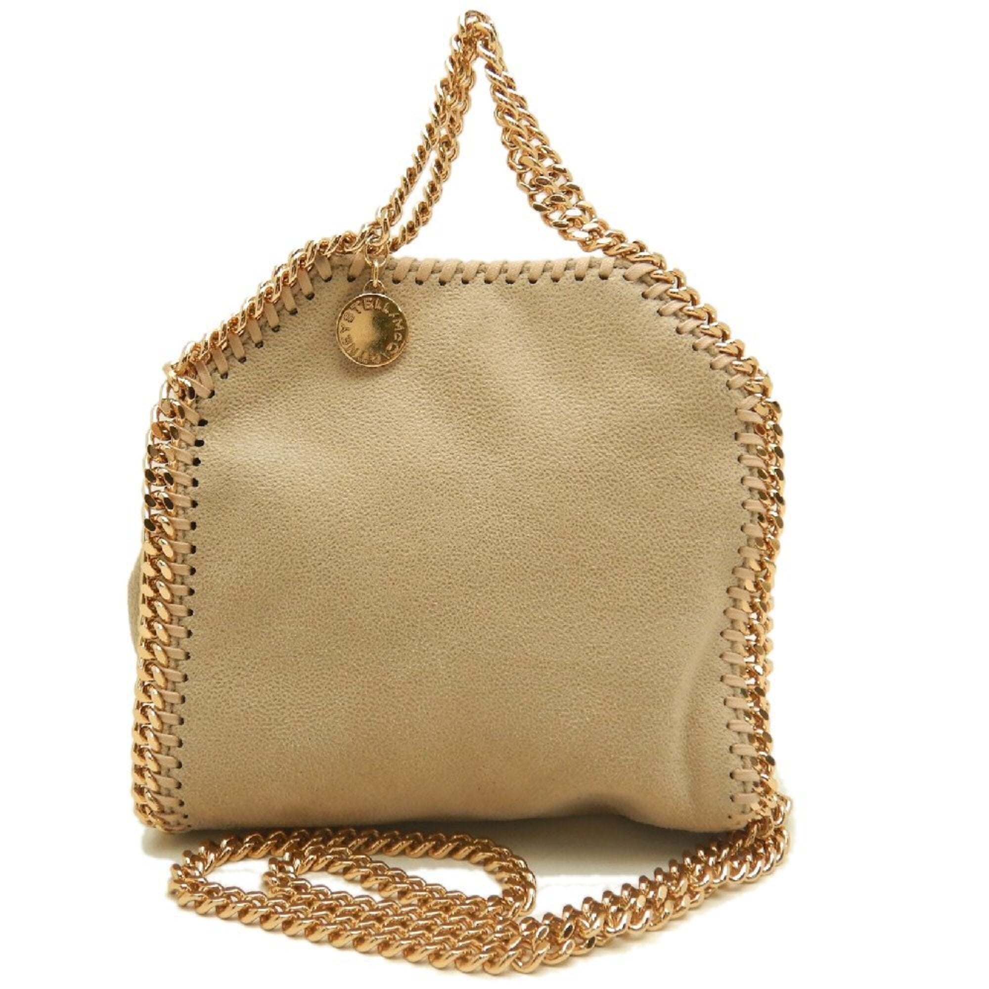 Stella Mccartney Gold Polyester Handbag (Pre-Owned)