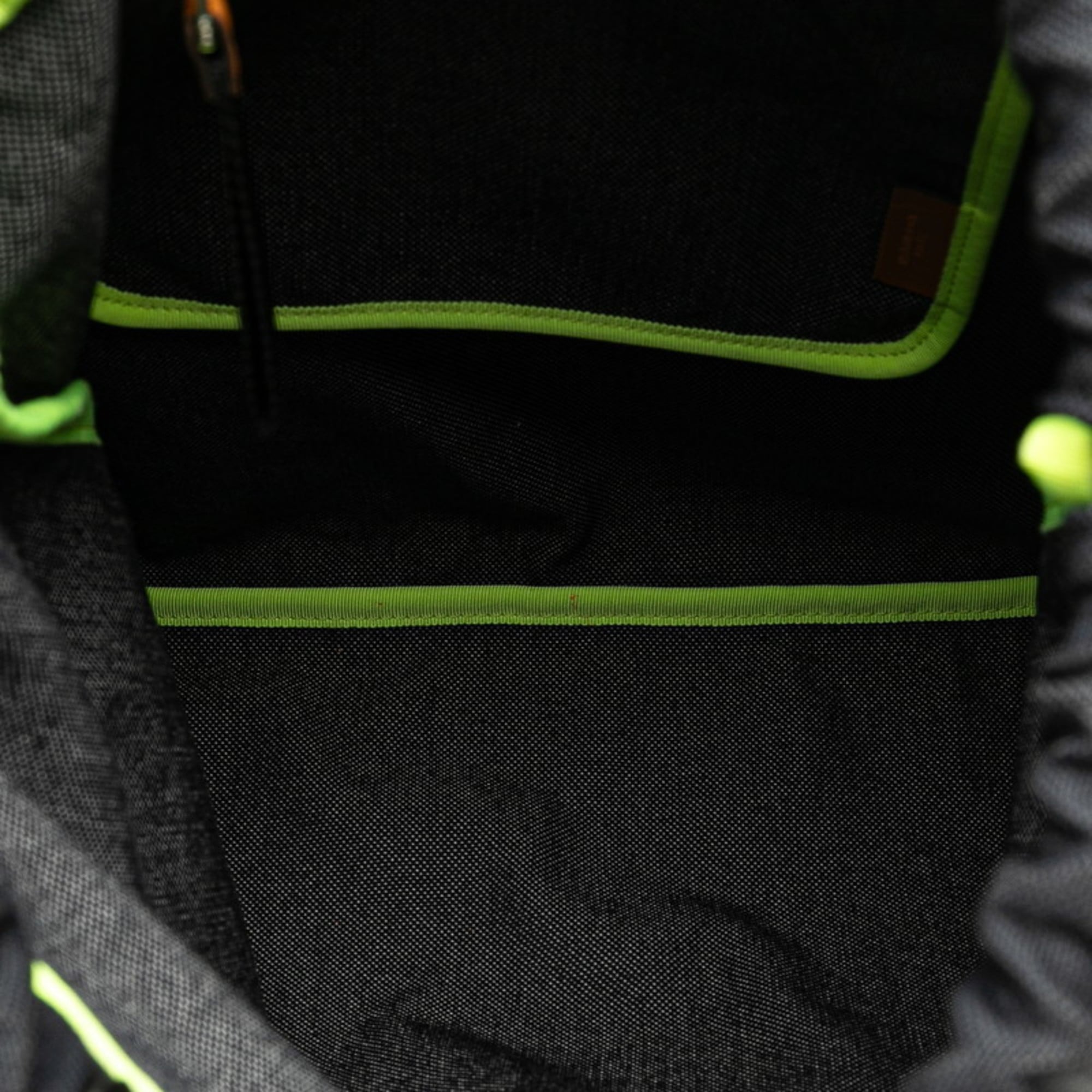 Loewe Black Gray Denim Cotton Backpack (Pre-Owned)