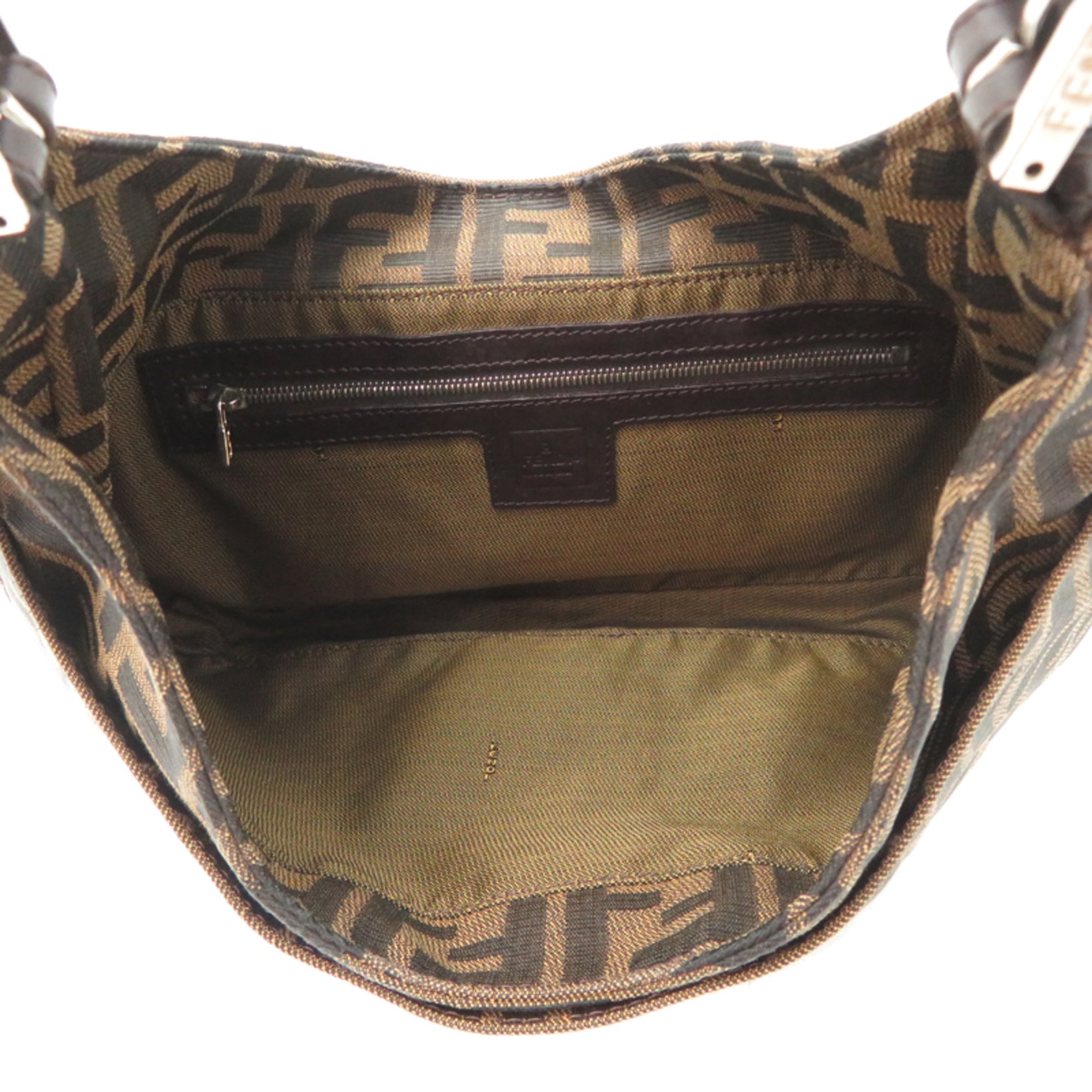 Fendi Brown Canvas Handbag (Pre-Owned)