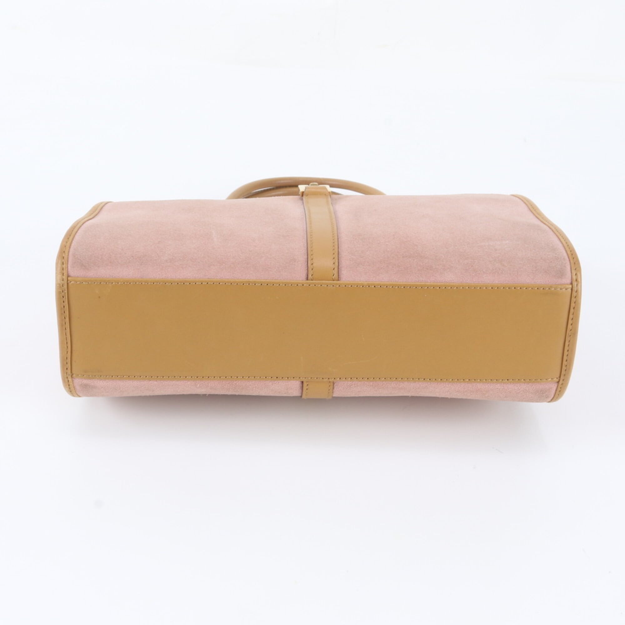Gucci Jackie Beige Pink Leather Handbag Tote Bag (Pre-Owned)