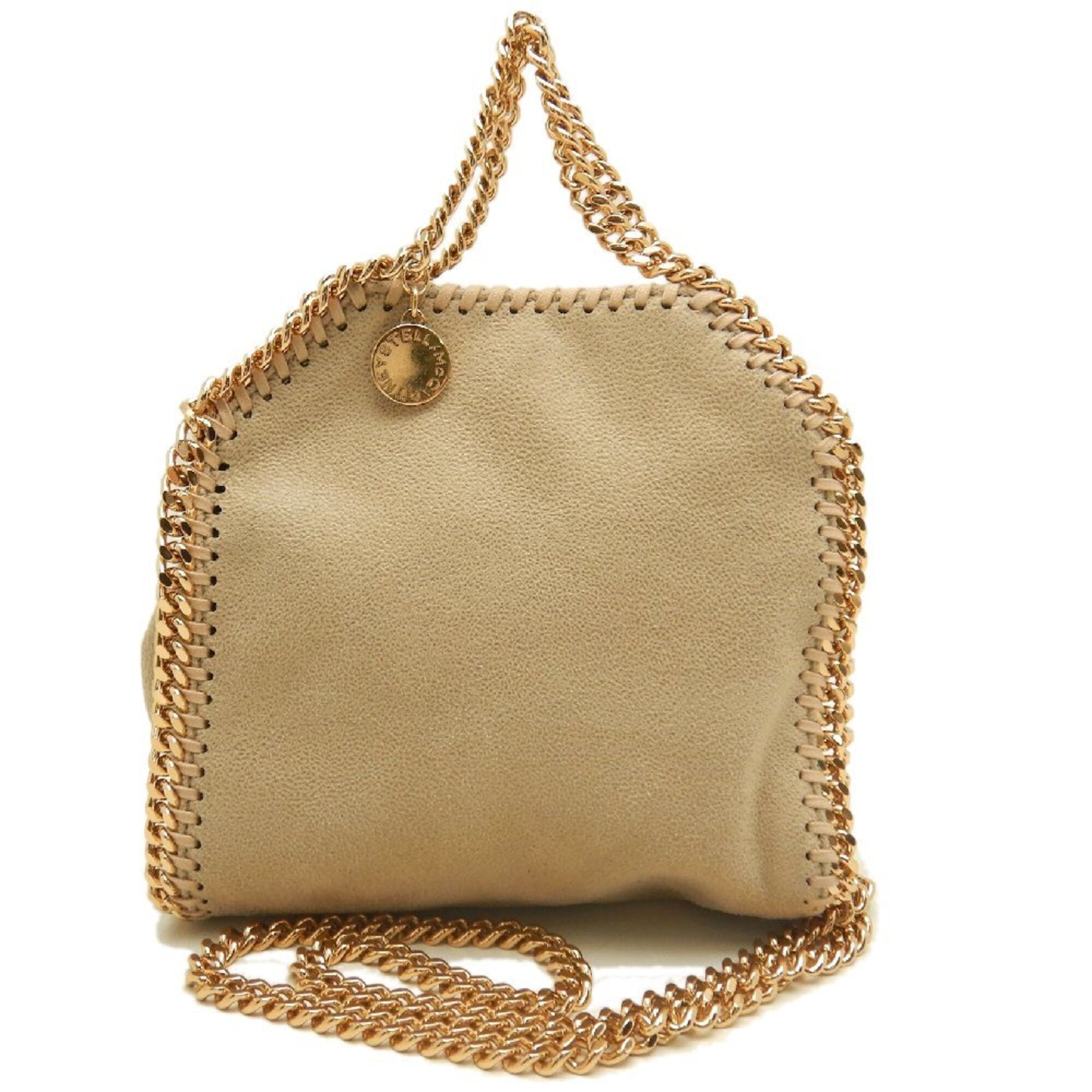 Stella Mccartney Gold Polyester Handbag (Pre-Owned)