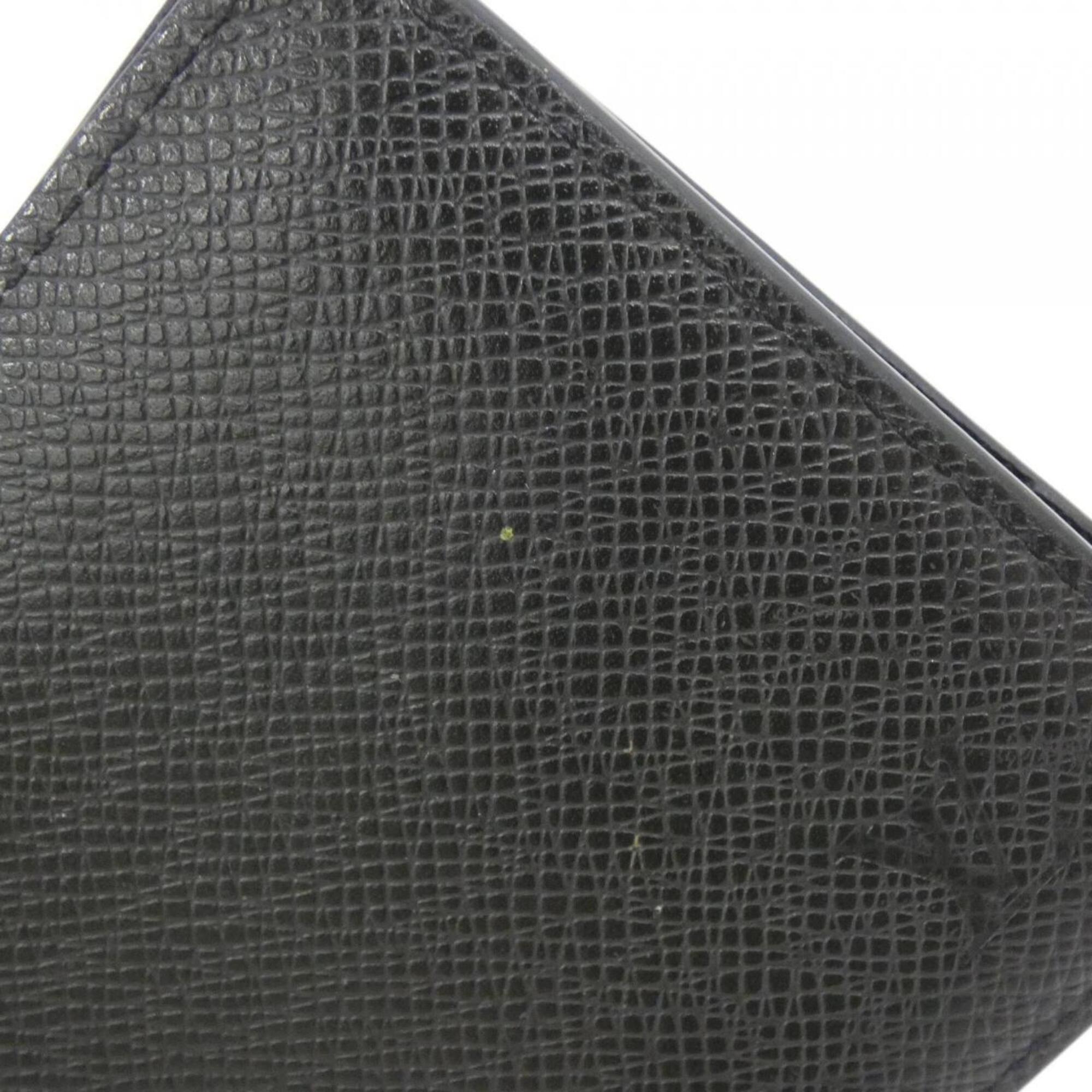 Louis Vuitton Black Leather Bill Wallet (Bi-Fold) (Pre-Owned)