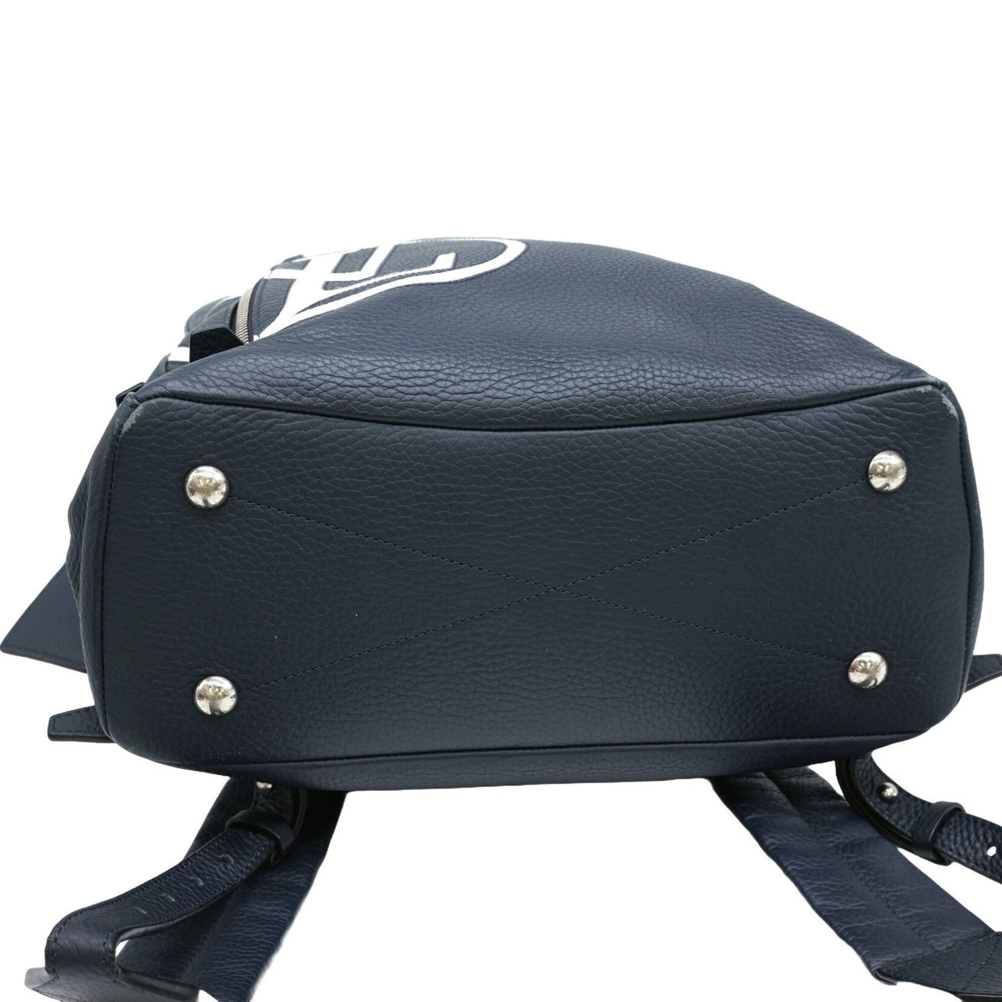 Louis Vuitton Dark Navy Leather Backpack (Pre-Owned)