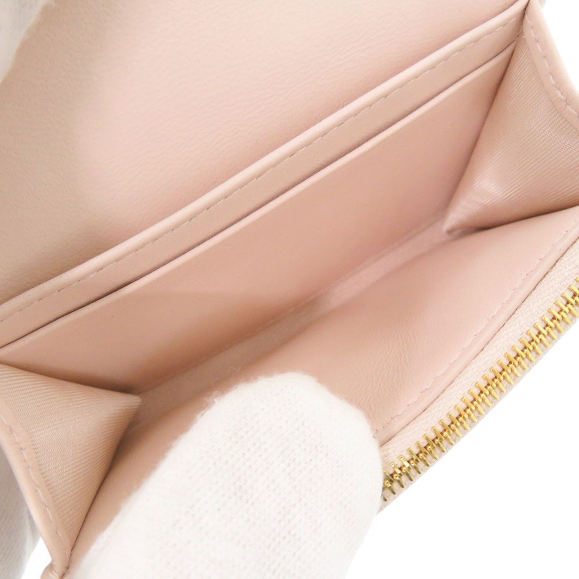 Christian Dior Pink Leather Wallet (Bi-Fold) (Pre-Owned)