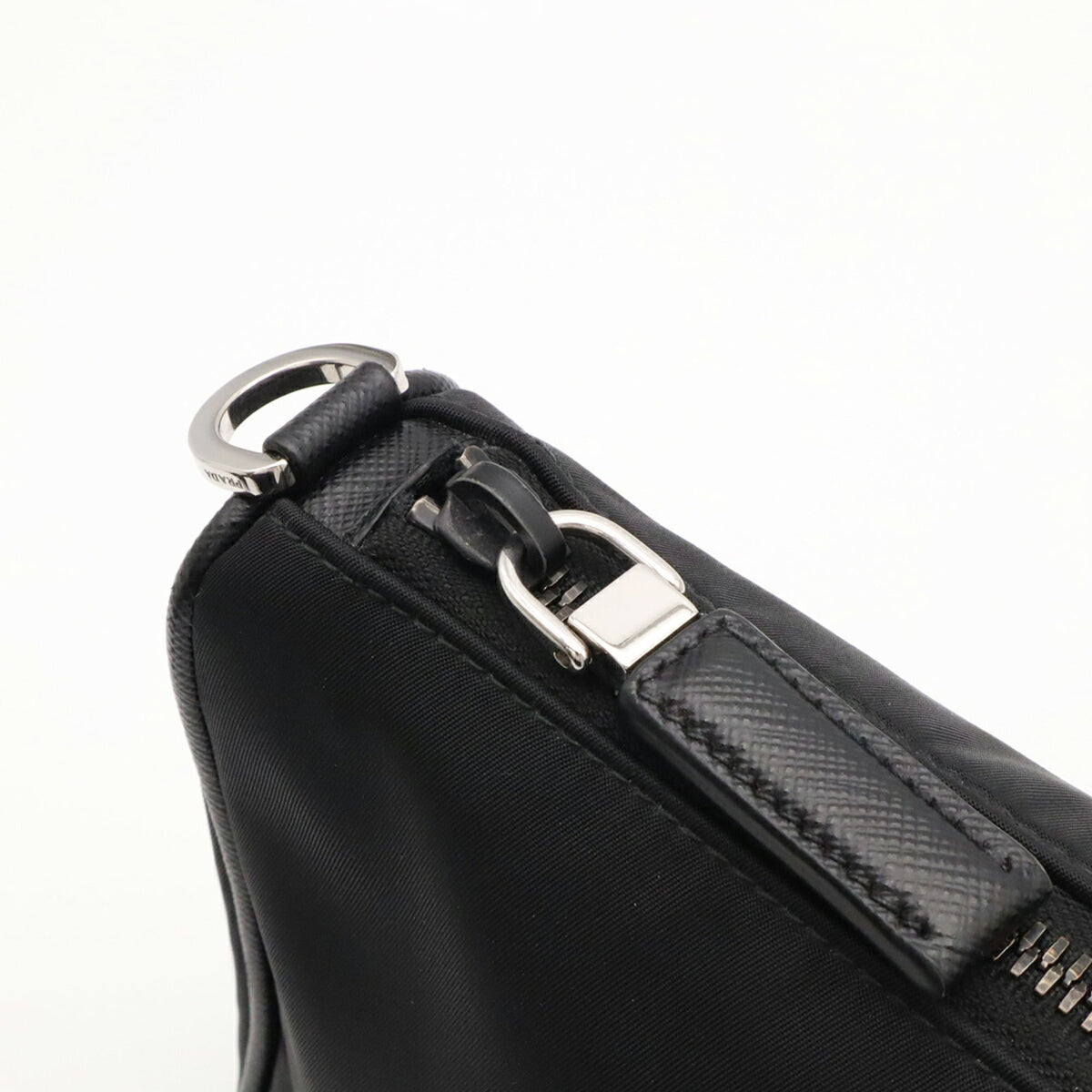 Prada Black Nero Nylon Pouch Shoulder Bag (Pre-Owned)