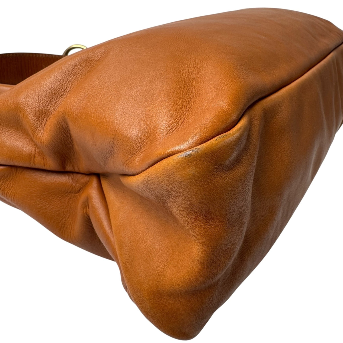 Gucci Camel Leather Shoulder Bag (Pre-Owned)