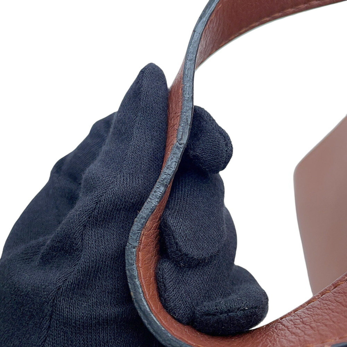 Loewe Brown Pink Leather Handbag Shoulder Bag (Pre-Owned)