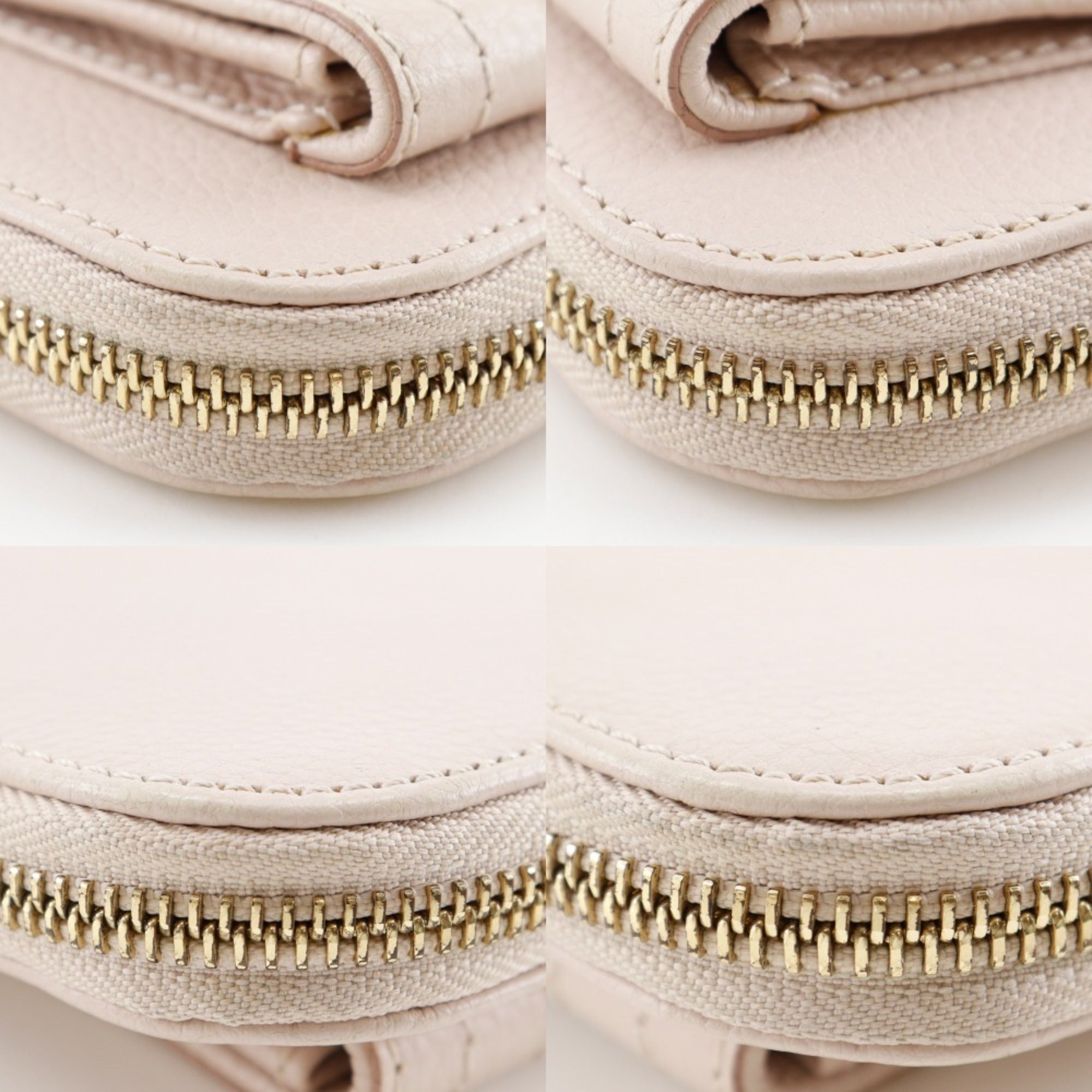 Chloé Pink Leather Long Wallet (Bi-Fold) (Pre-Owned)