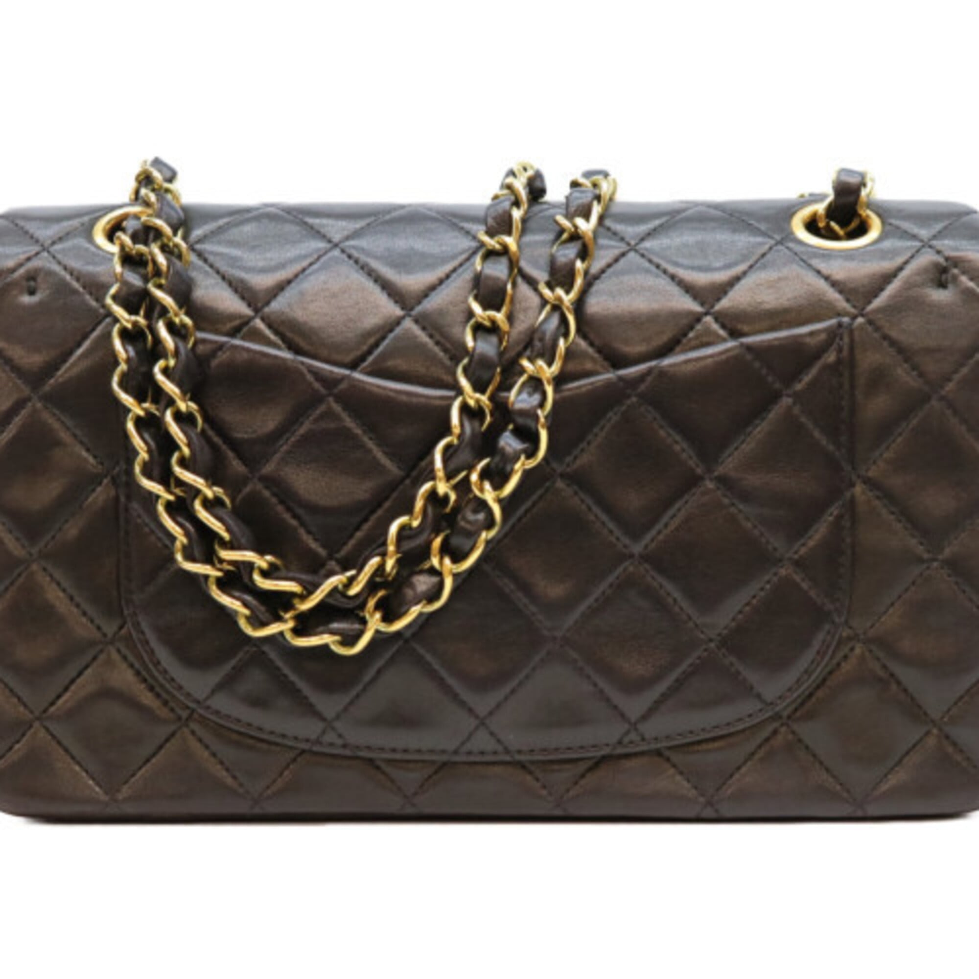 Chanel Black Leather Shoulder Bag (Pre-Owned)