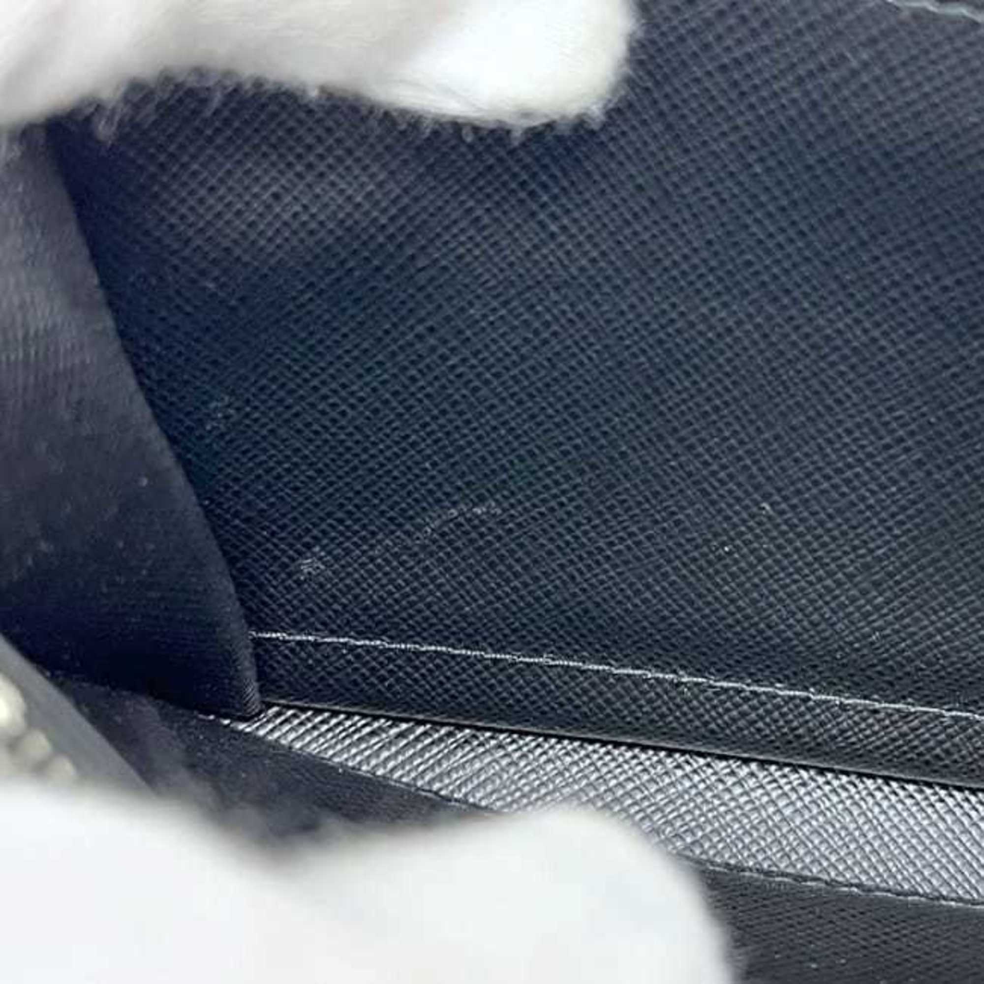 Prada Black Nero Saffiano Long Wallet (Bi-Fold) (Pre-Owned)
